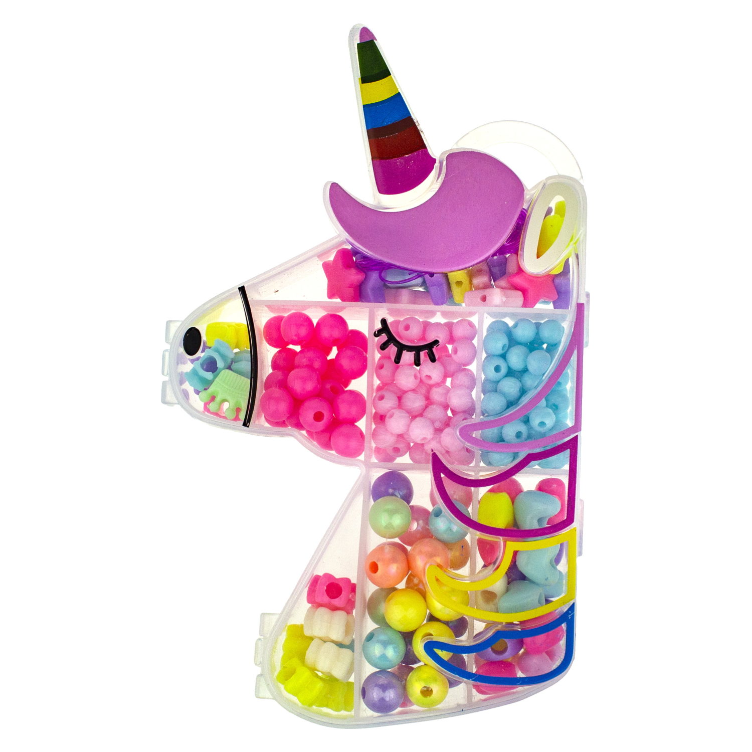 1TOY набор бусин "Bijou DIY" Единорог, 190 бусин