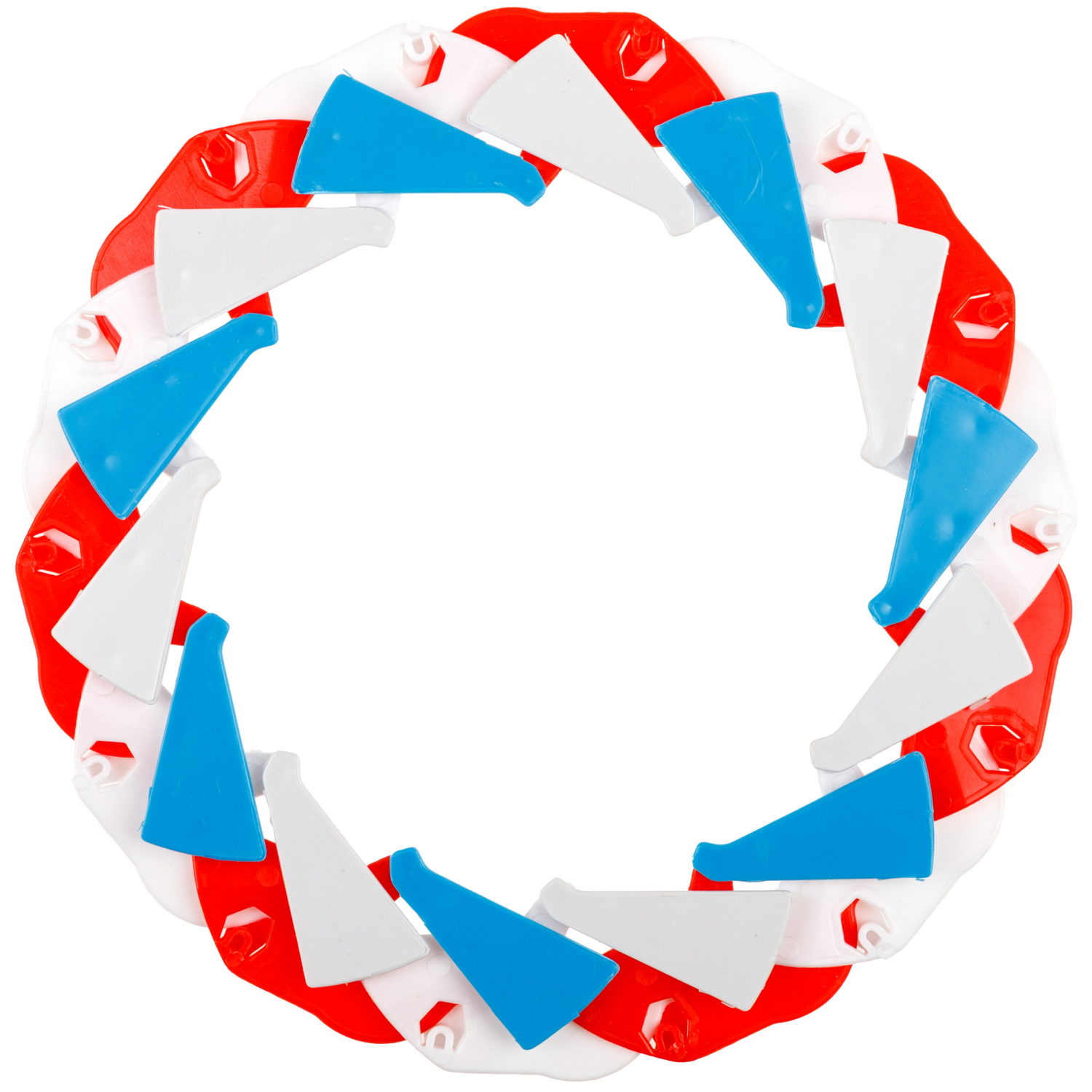 Фрисби складной 1TOY 7/14 см, двуцветный, бело-голубой