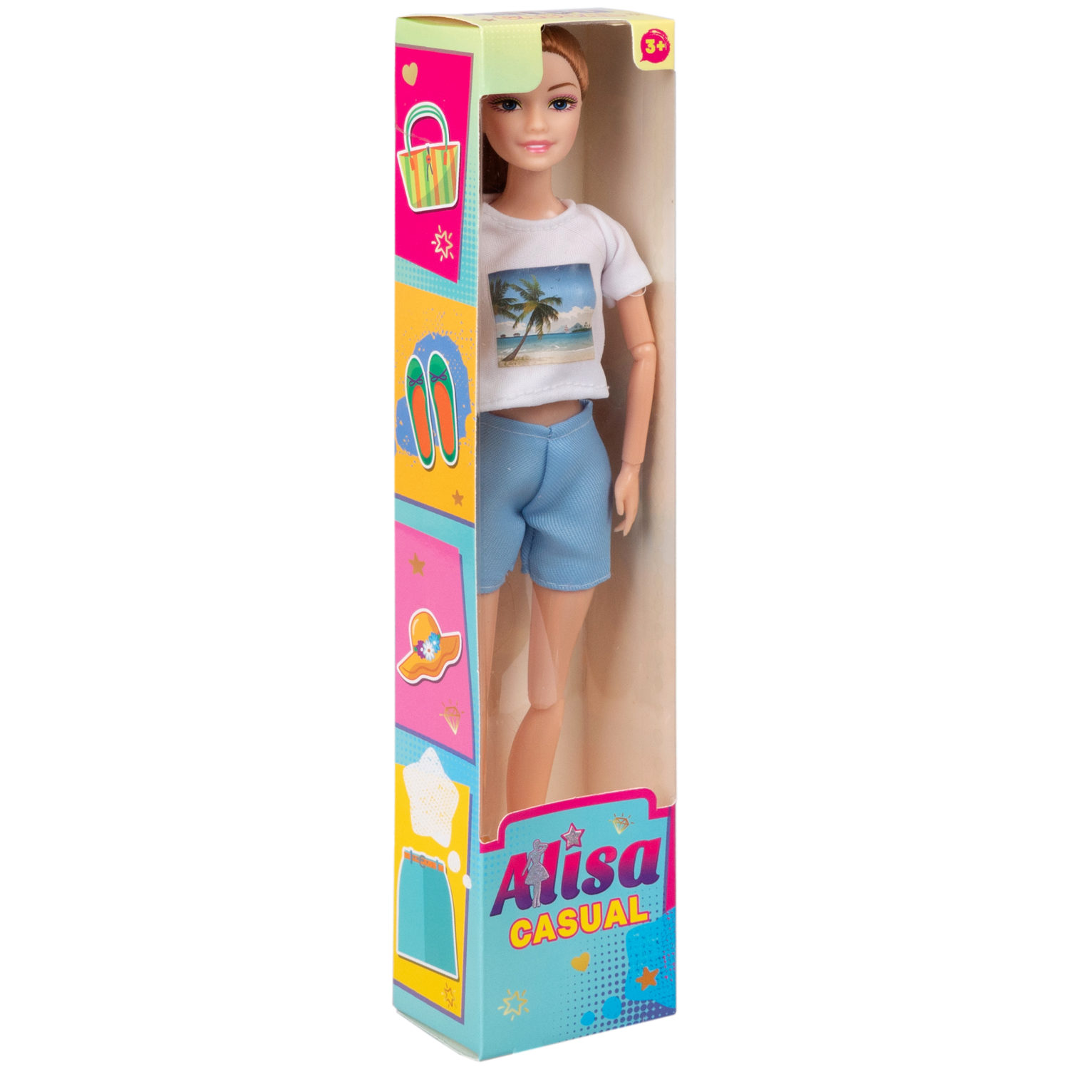 Кукла Alisa Casual в повседневной одежде, с гнущимися руками и ногами, 29 см, в ассортименте, 1 шт.