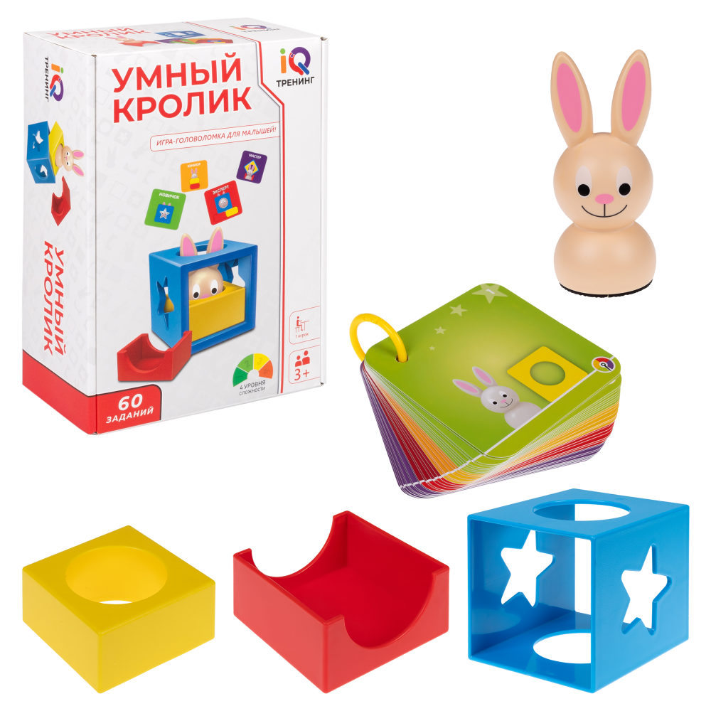 Настольная логическая игра 1TOY IQ ТРЕНИНГ «Умный кролик»