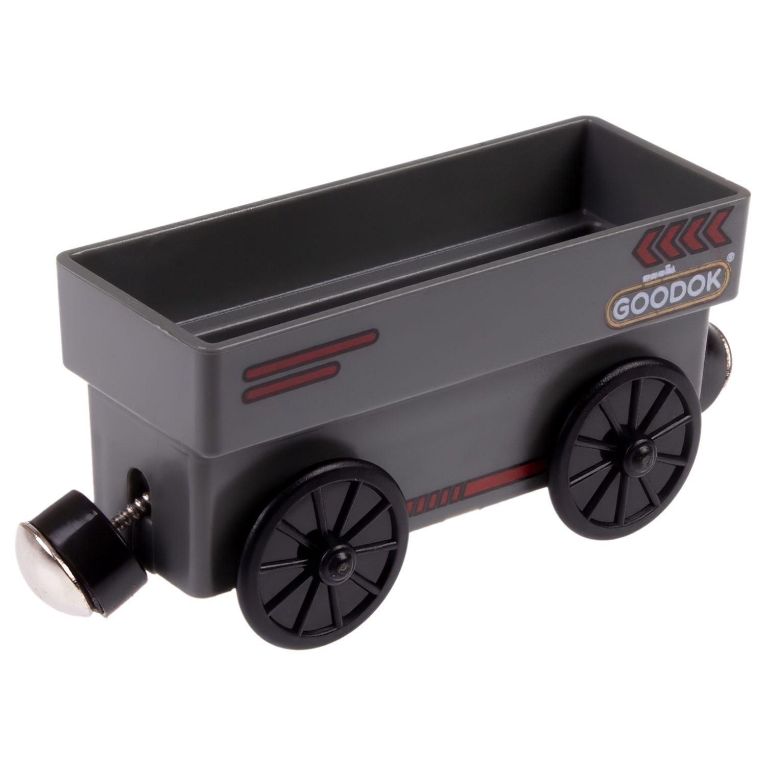 Электрический поезд 1TOY GOODOK «Грузовой поезд», со светом, 3 вагона, едет вперед и назад