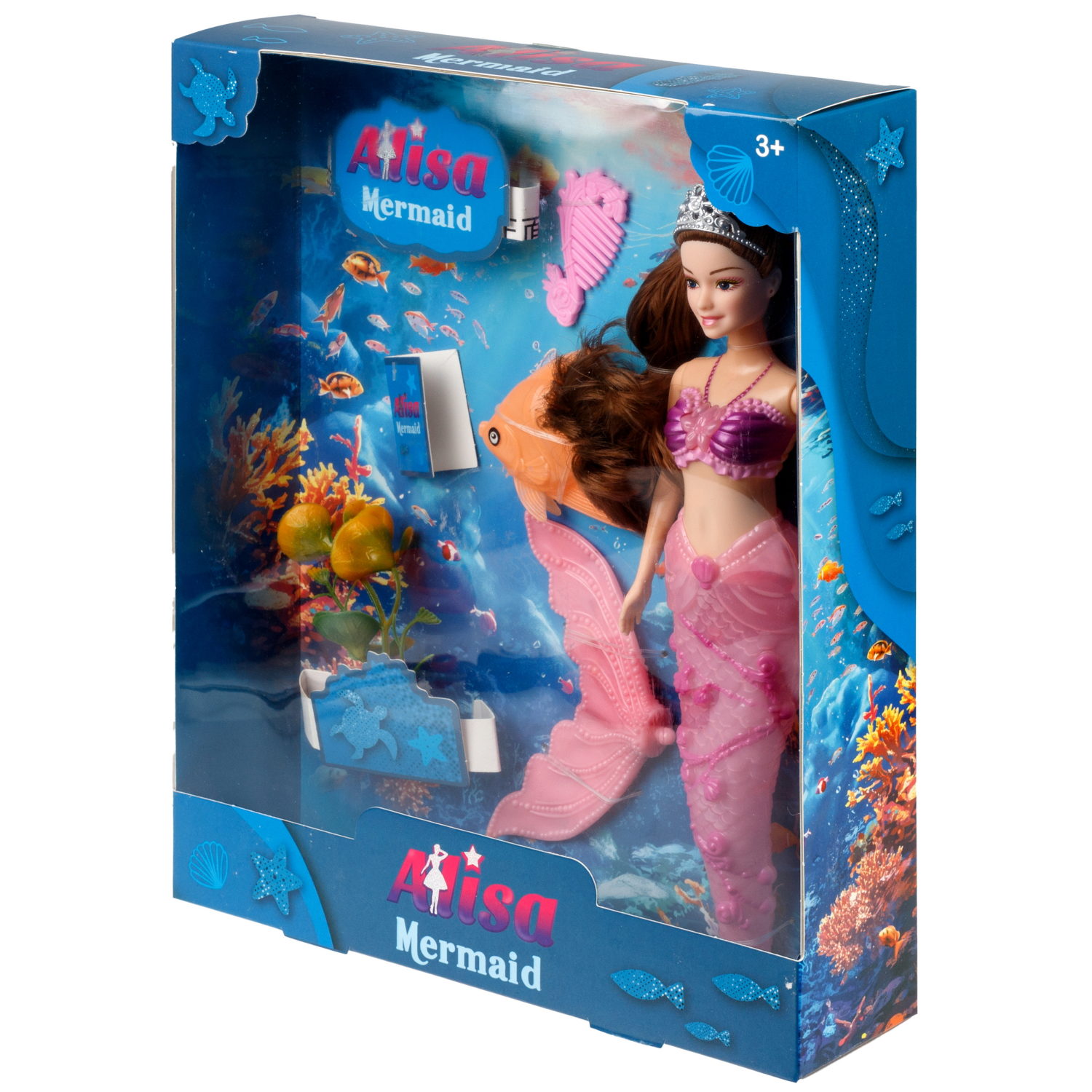 Кукла русалочка Mermaid, с аксессурами, 29 см