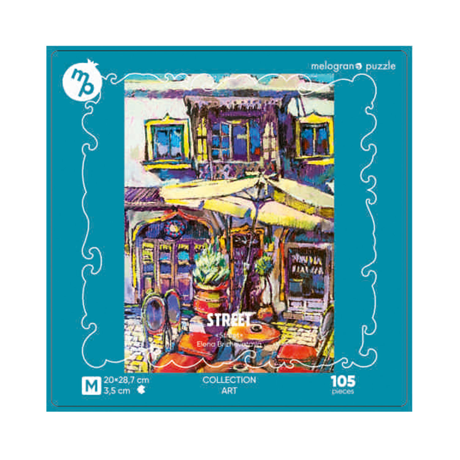 Деревянные пазлы Collection Art Елена Брижеватая, Улица, 105 деталей, 20х28,7 см, 10+