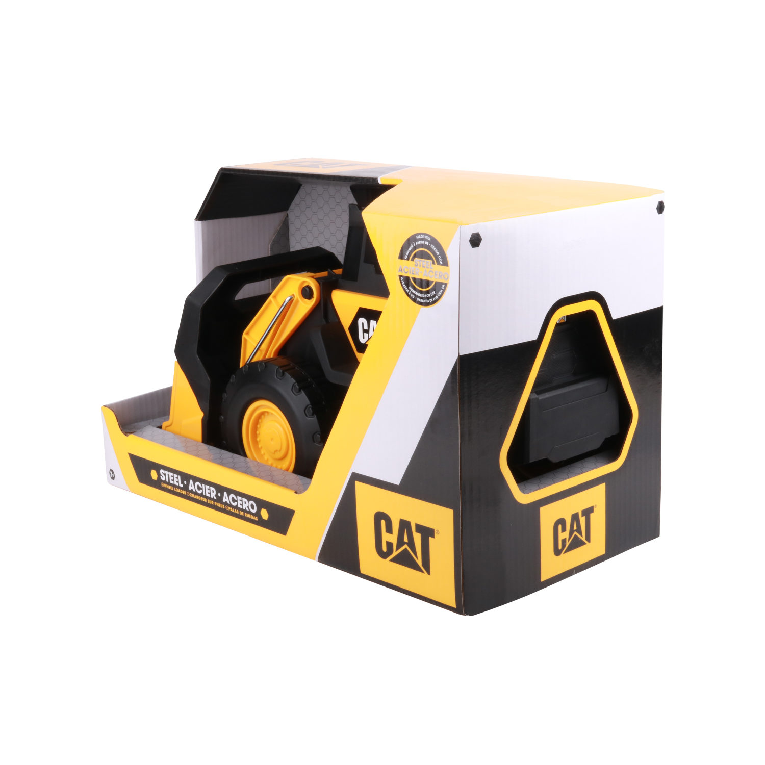 Погрузчик игрушка CAT большой для песочницы, трактор с ковшом, экскаватор