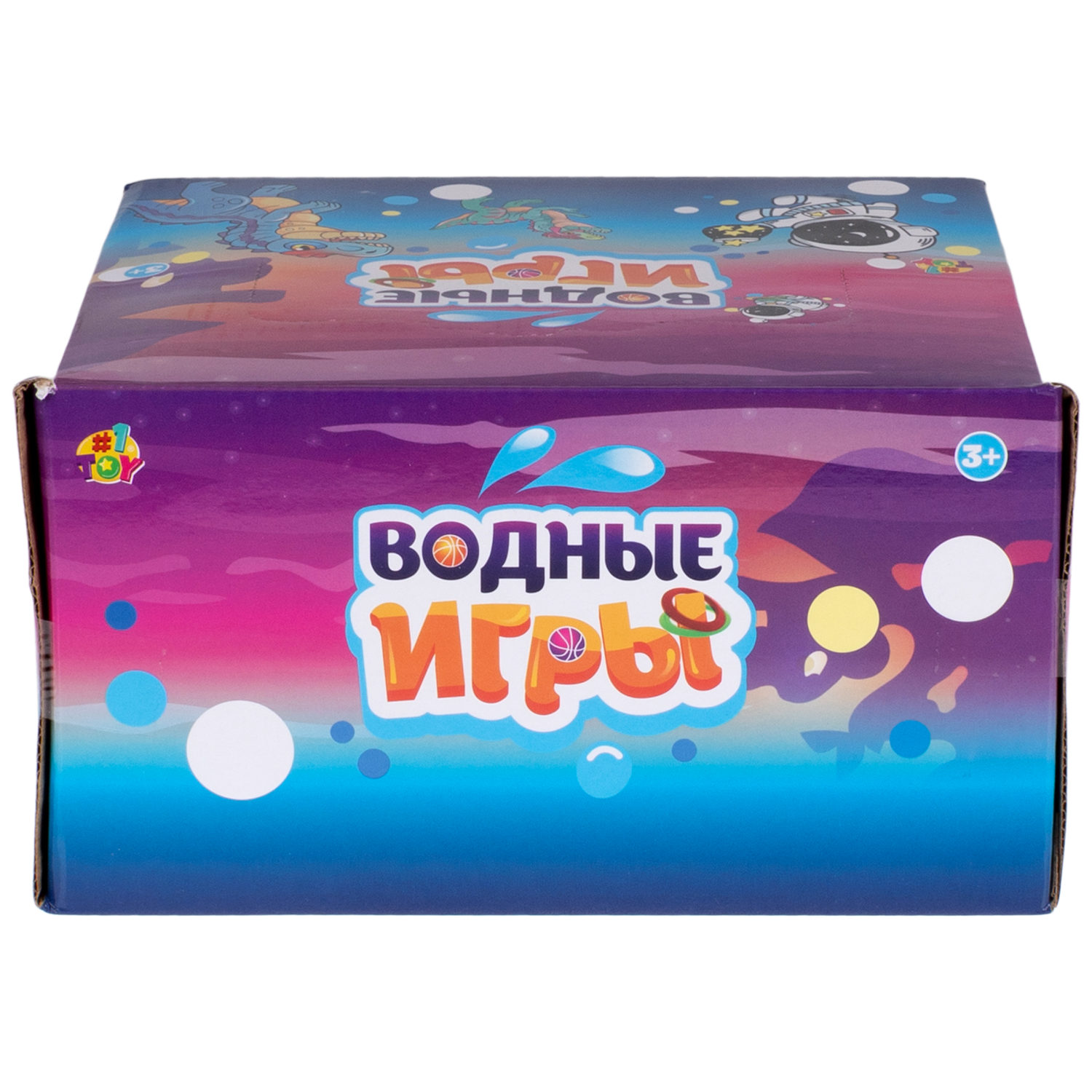 1TOY Игра с водой забрось мячики динозавры, 3 вида в ассортименте