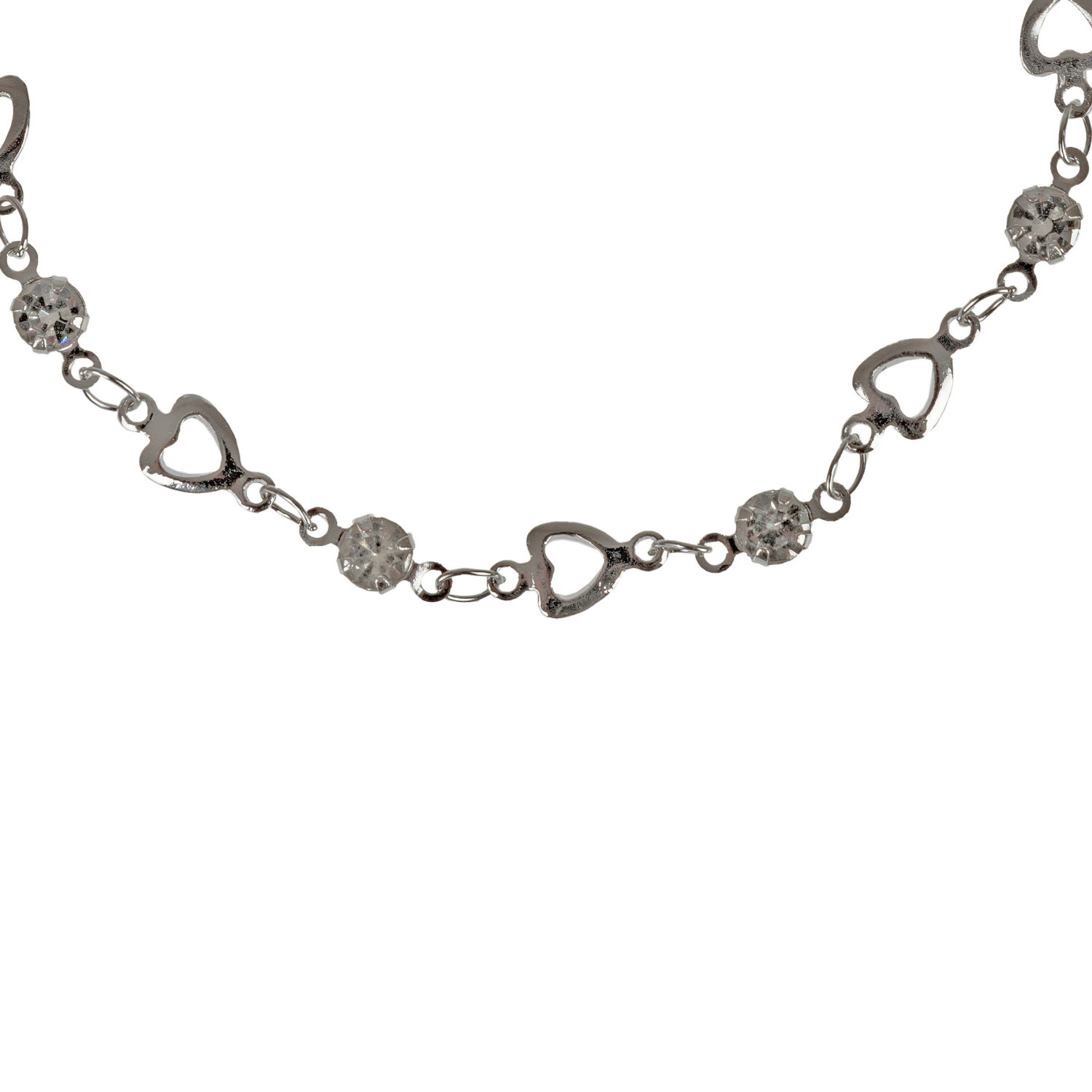 Набор из 3 браслетов-цепочек Lukky Fashion "Сердечки"