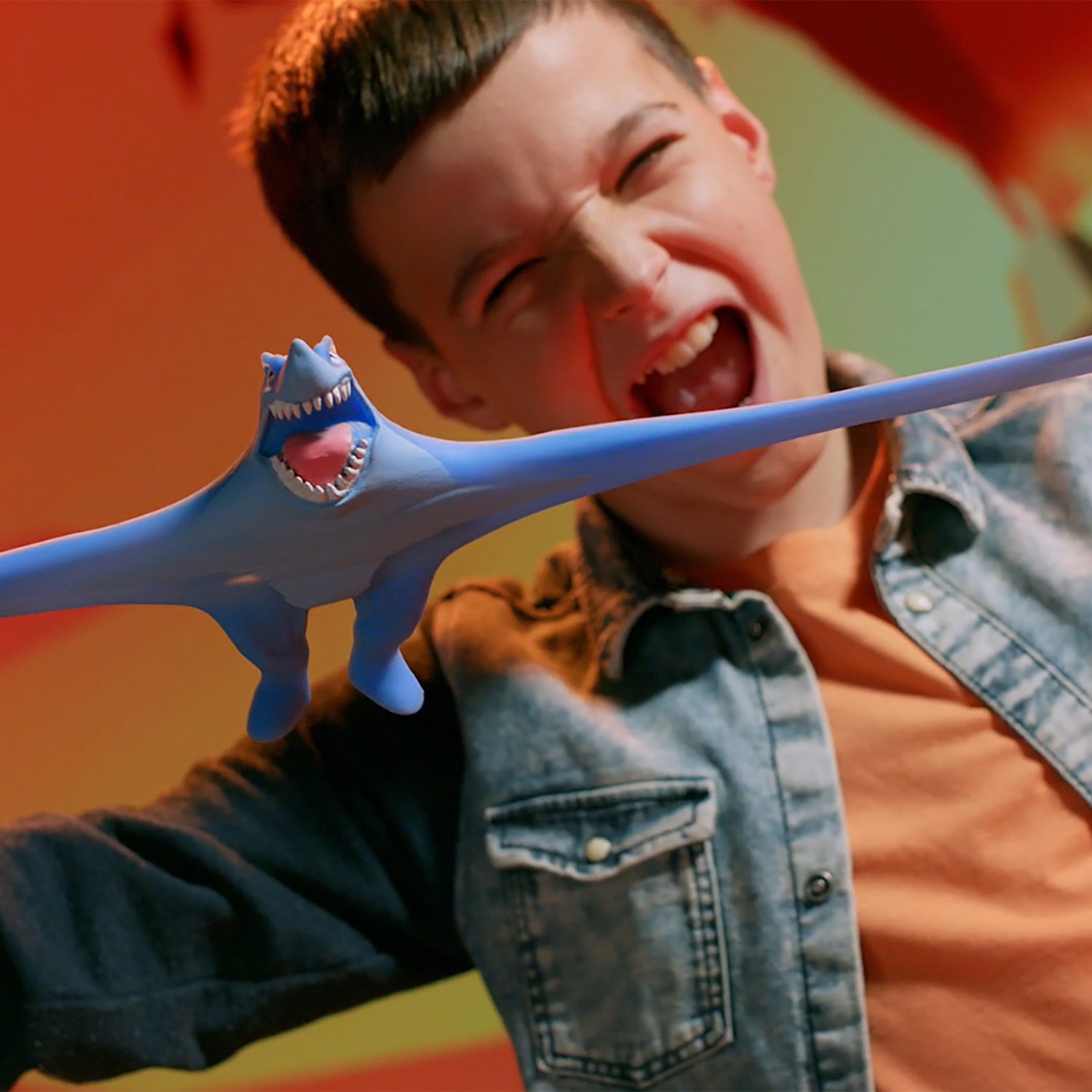 Тянущиеся фигурки 1TOY Monster Flex Dino, Шарко, монстр тянучка, 14 см