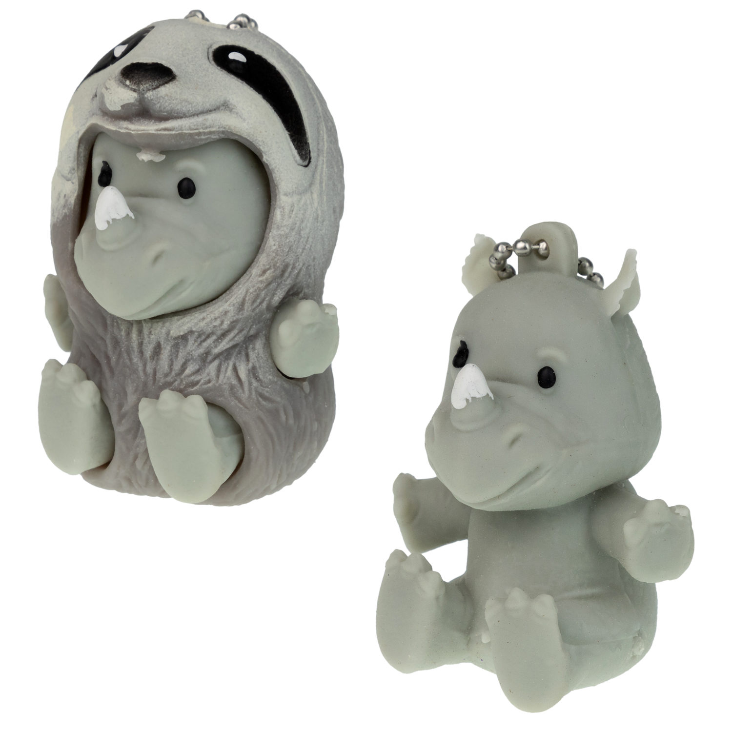 Игрушка антистресс для рук 1TOY Маскарад для зверят, мягкая, резиновая, сквиш, жмякалка, мялка, брелок детский, для взрослого, 12 видов в ассортименте