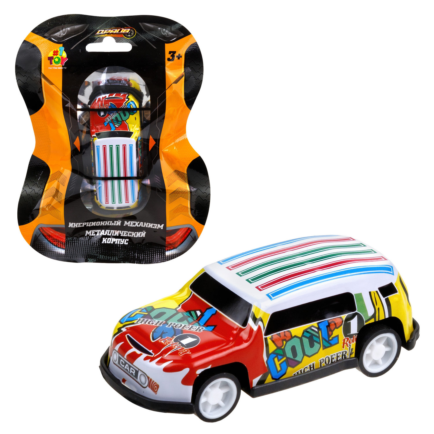 1toy Драйв Микромашинка, металлическая, инерционная, в ассортименте 92 вида