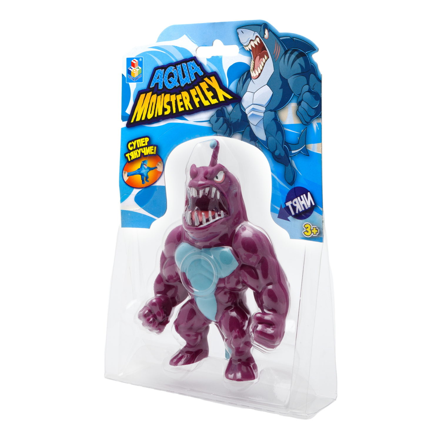 1Toy Игрушка для мальчика, тянучка монстр MONSTER FLEX AQUA, антистресс, 14 видов в ассортименте
