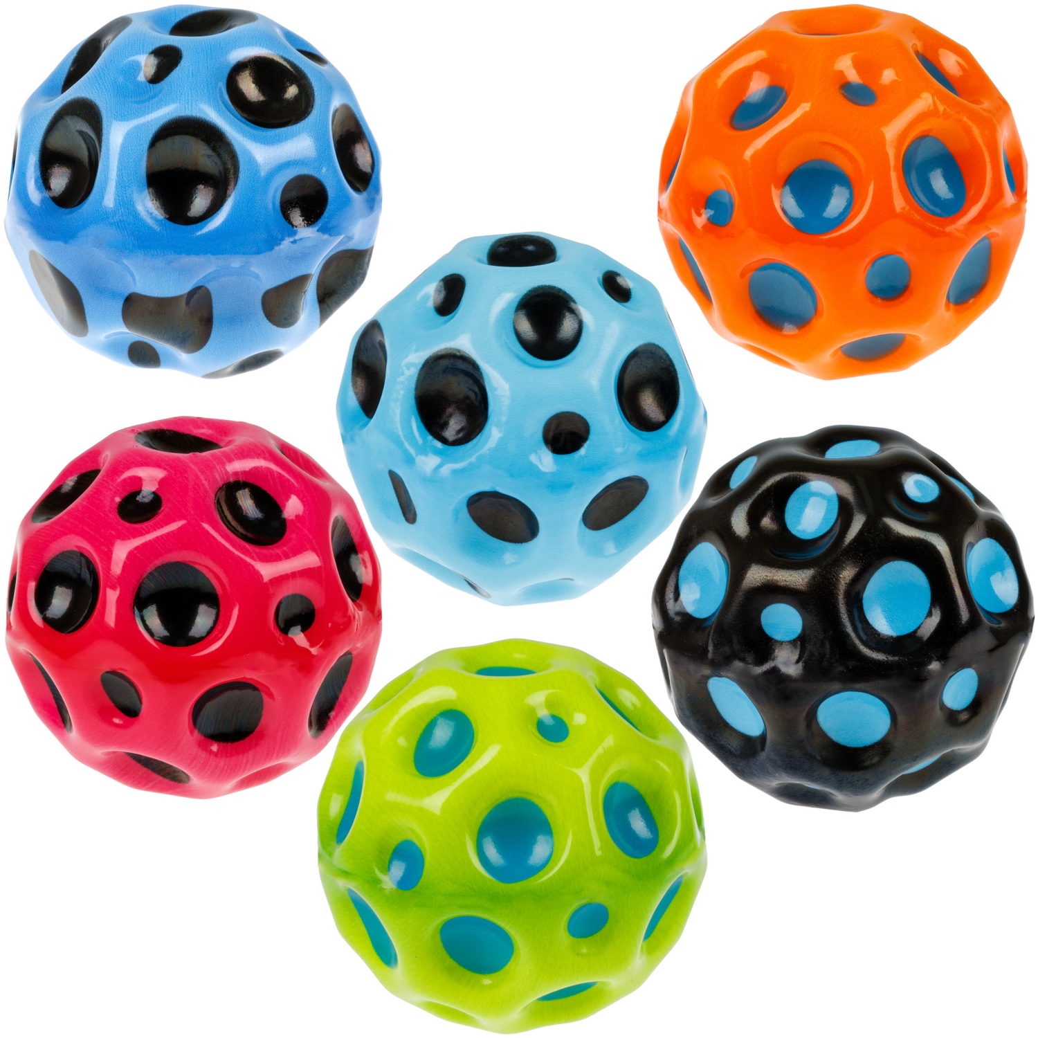 Мяч 1TOY Крутой замес Moon Ball классический, 6 см, 6 цветов в ассортименте