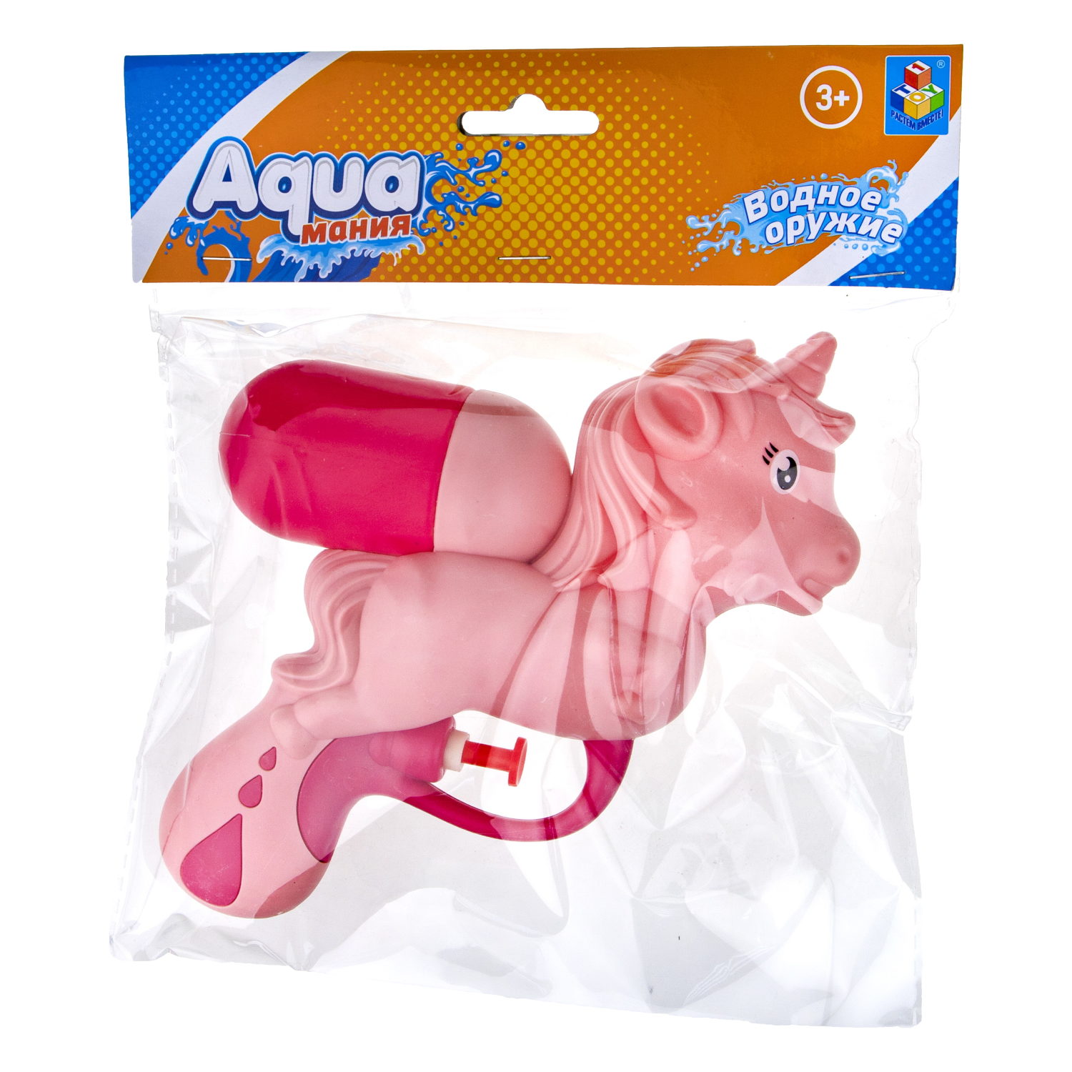 1TOY Аквамания водное оружие единорог, 13*16 см