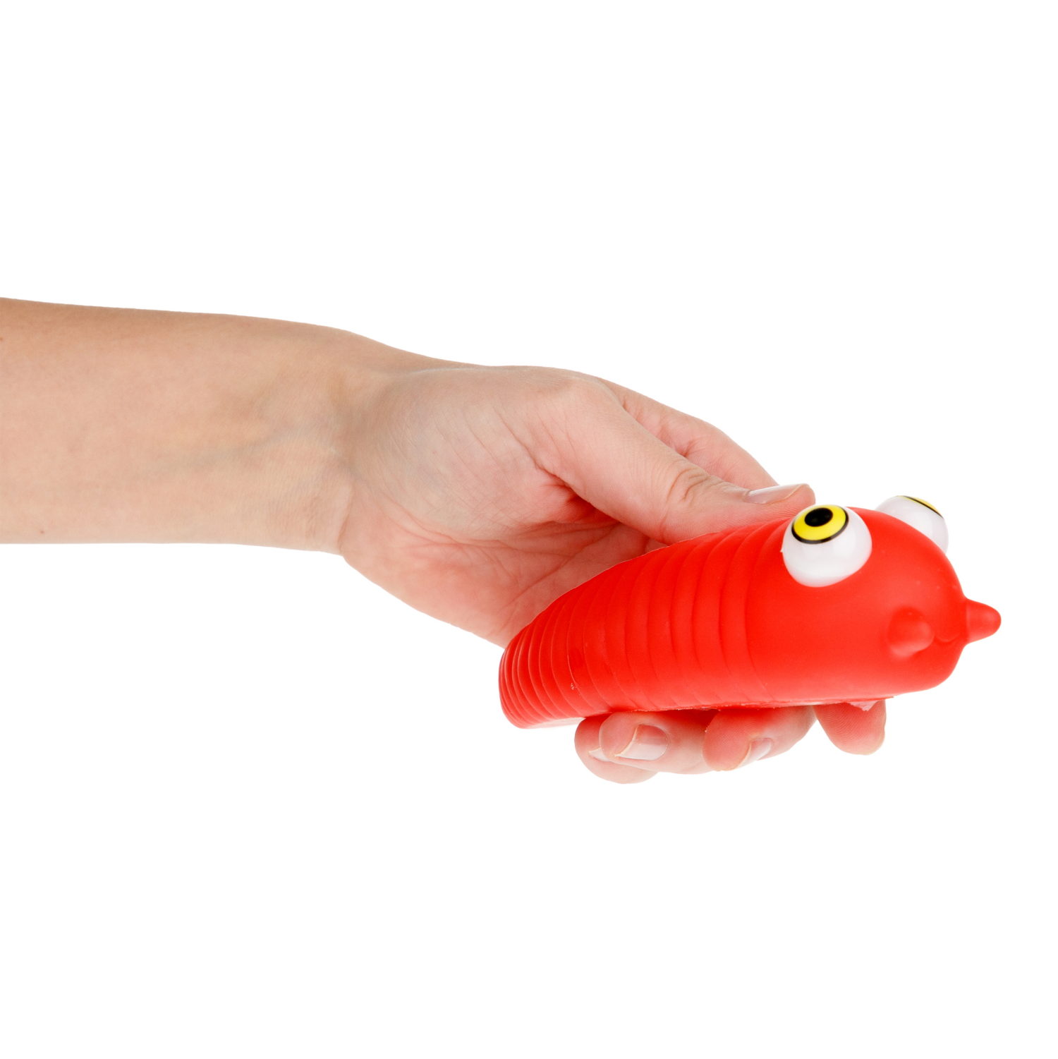 1toy Пучеглаз-антистресс "Слизень" 4,6х4х15 см, 4 вида в ассортименте