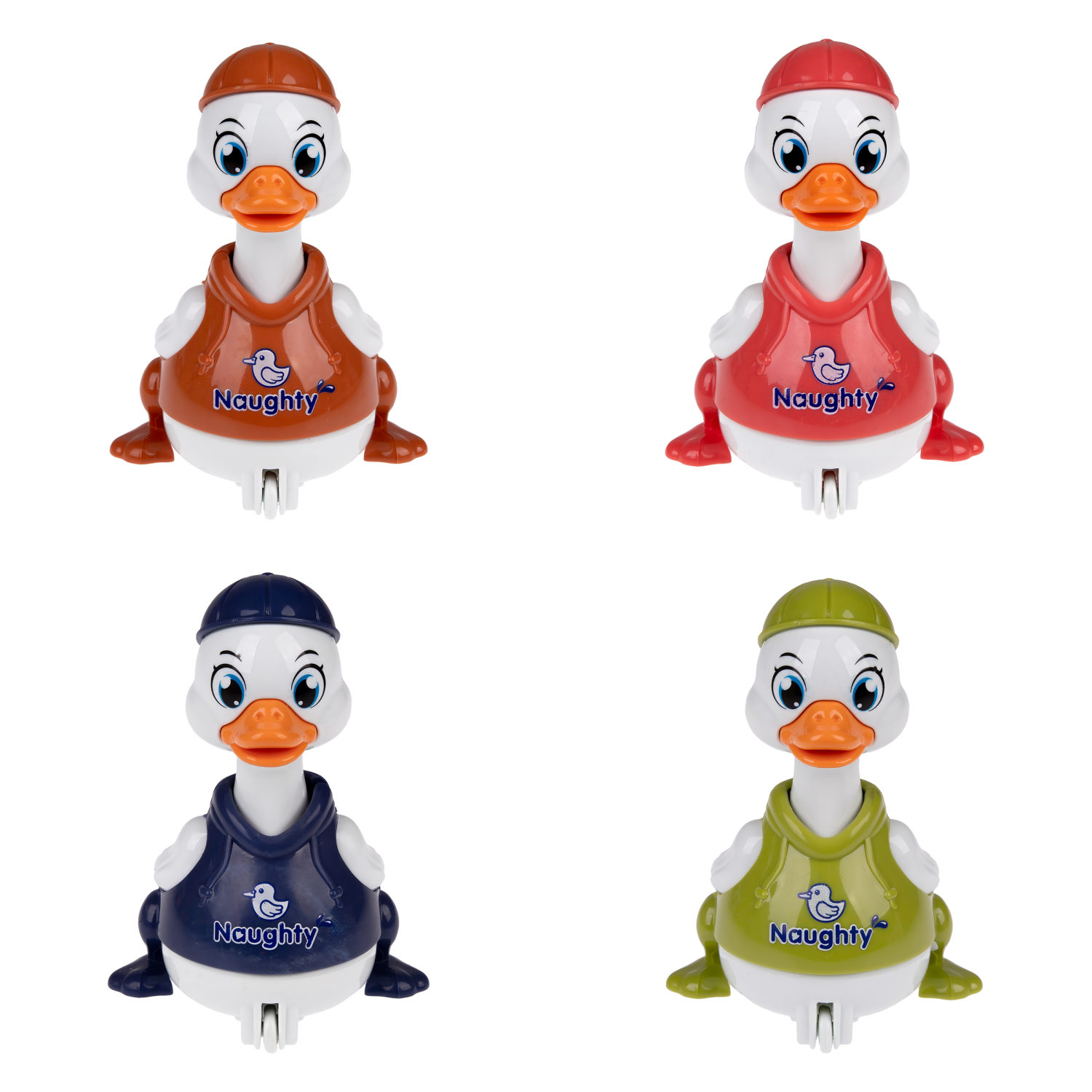 Инерционная игрушка 1TOY Побегушки Гусь, цвет в ассортименте