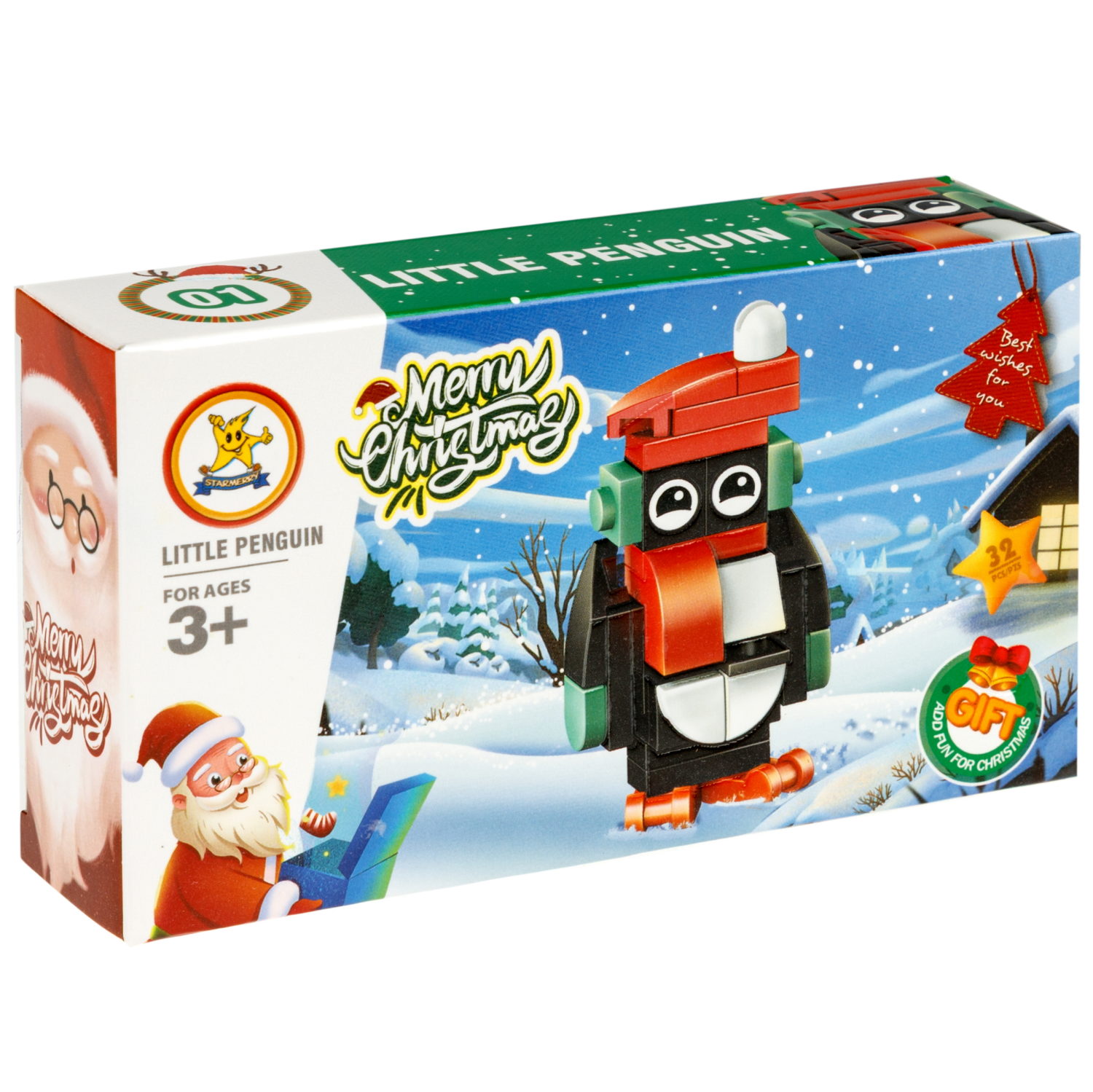 Конструктор 1TOY Blockformers "Рождество" 12 видов,  от 22 до 46 деталей