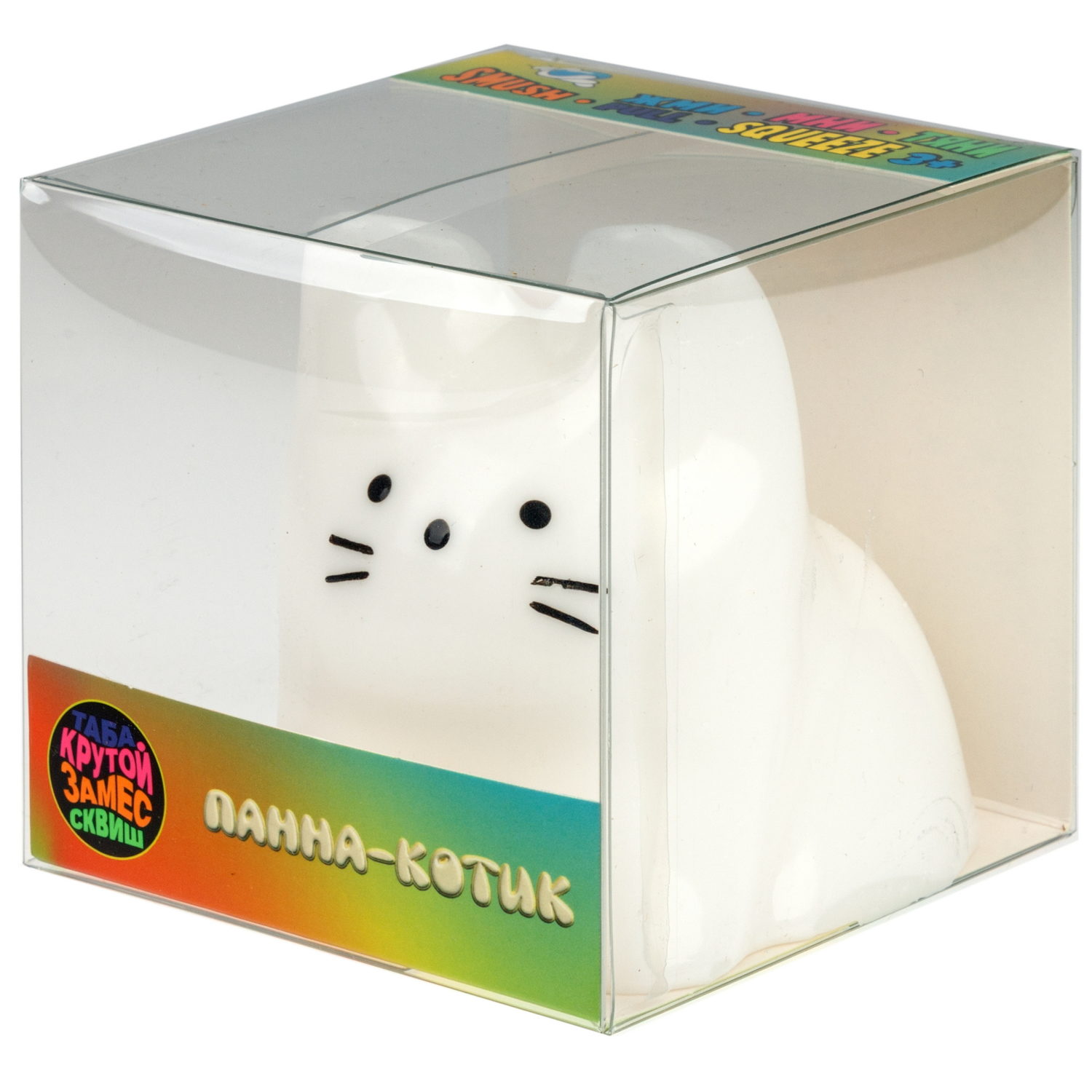 Таба сквиш 1TOY Крутой замес Муссик кот, 10х8х8,5 см