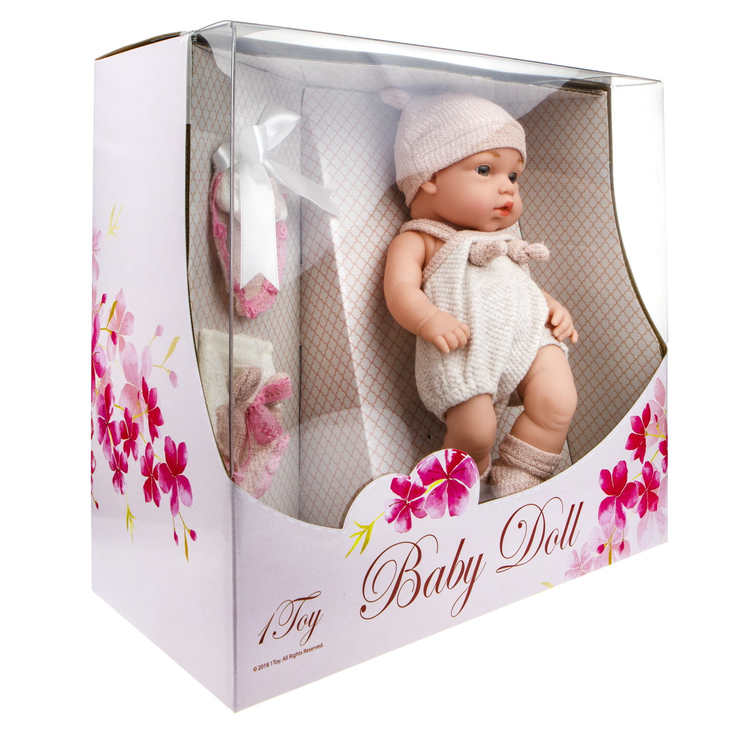 Пупс 1TOY Baby Doll в розовой одежде, 30 см