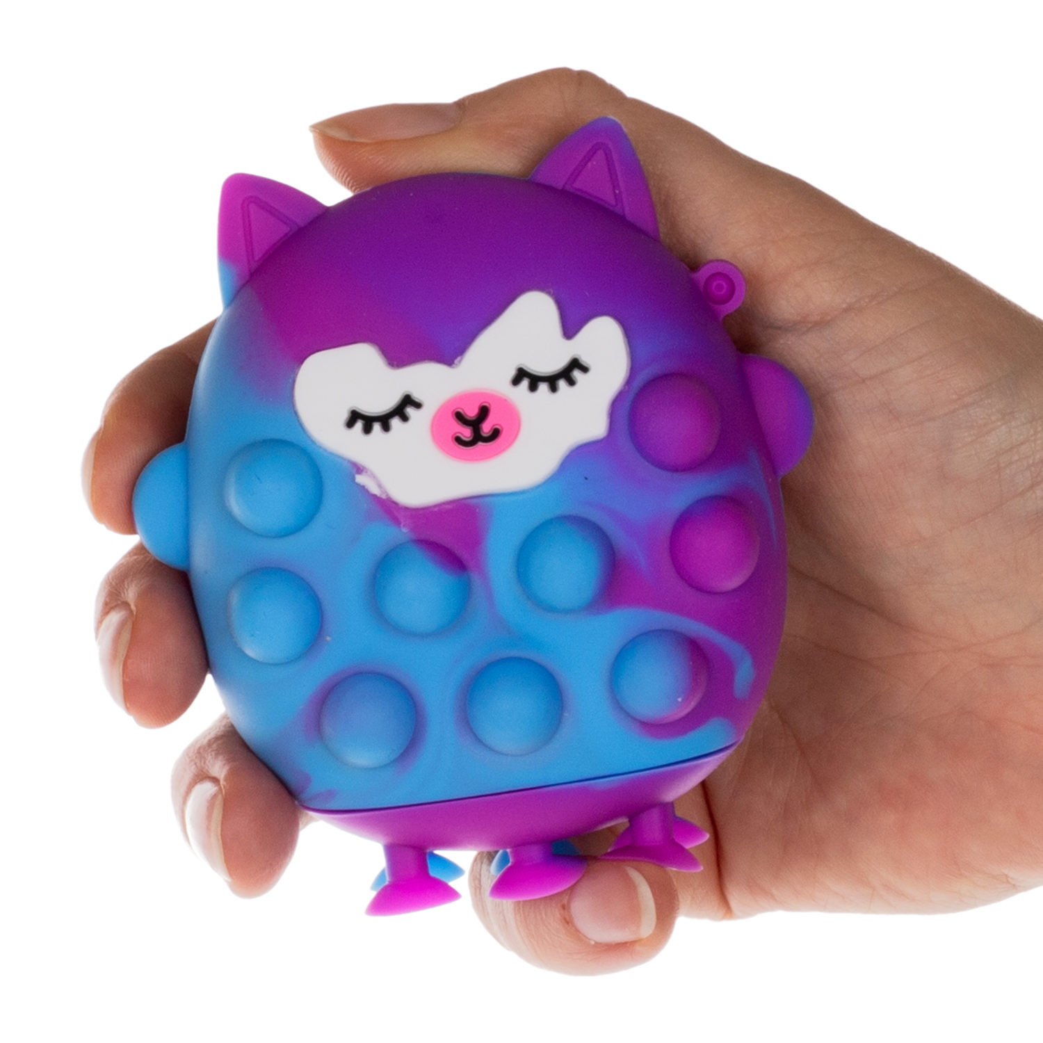 1toy Жмяка Hit Pop It "Лама" 8х7х2 см на присосках, 4 вида в ассортименте