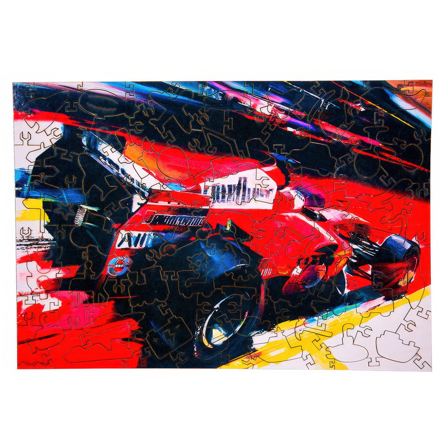 Деревянные пазлы Collection Transport Автомобиль  спортивный, 120 деталей, 28х20 см