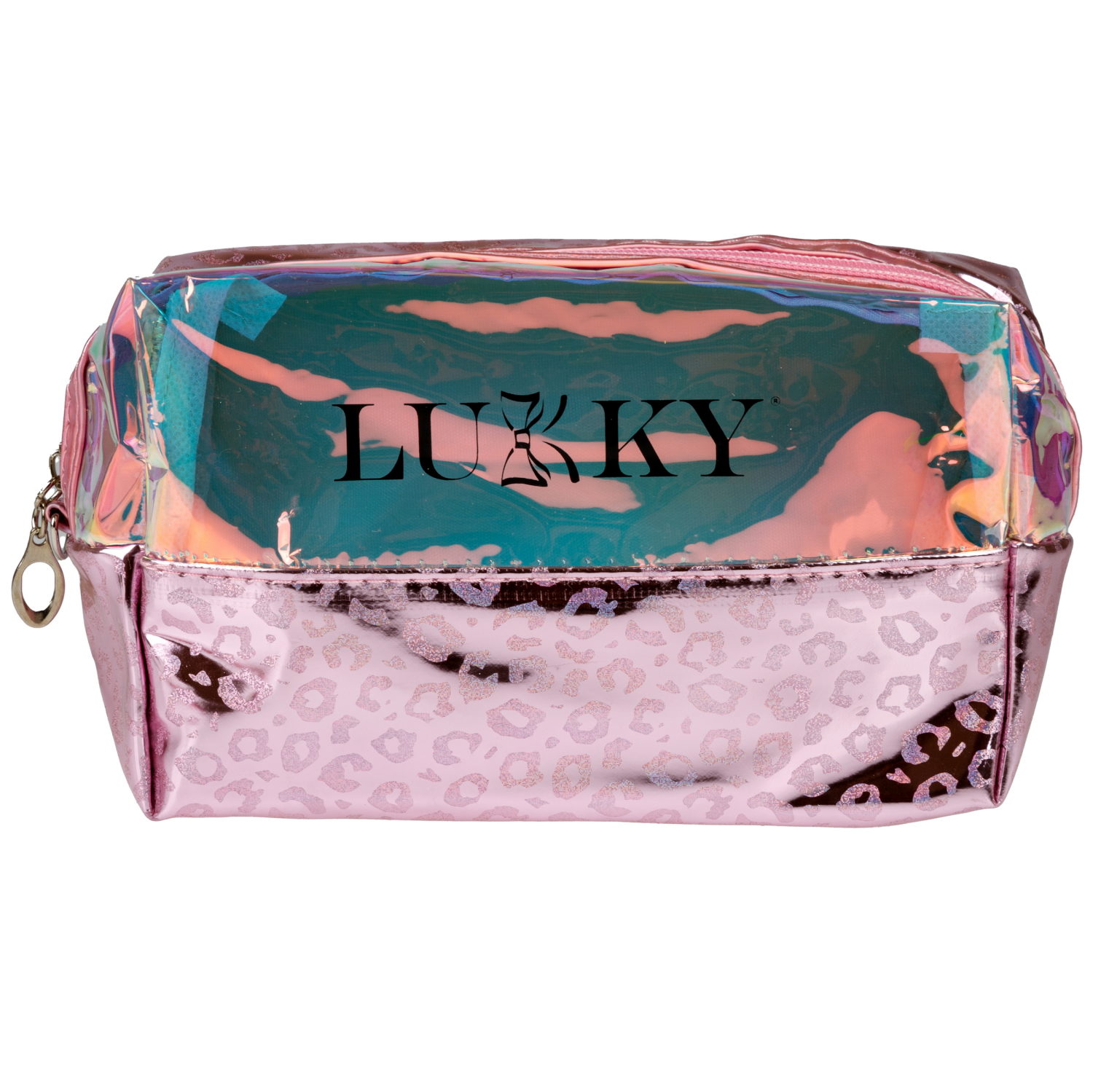 Косметичка блестящая,с леопардовым принтом Lukky Shiny Leo, 18*10*7 см