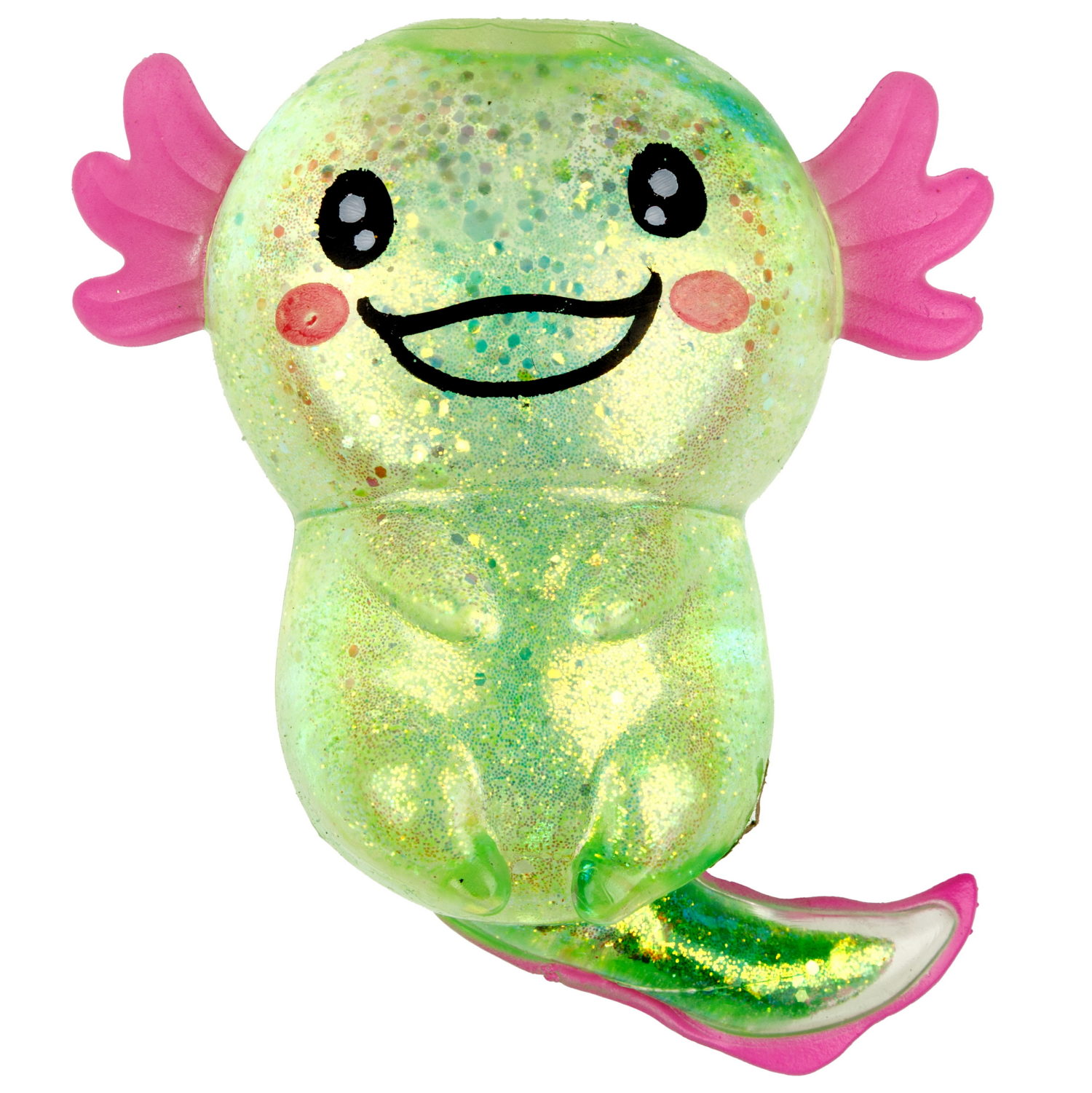 Антистресс-игрушка 1TOY Крутой замес Супергель аксолотль, 11х9х5 см