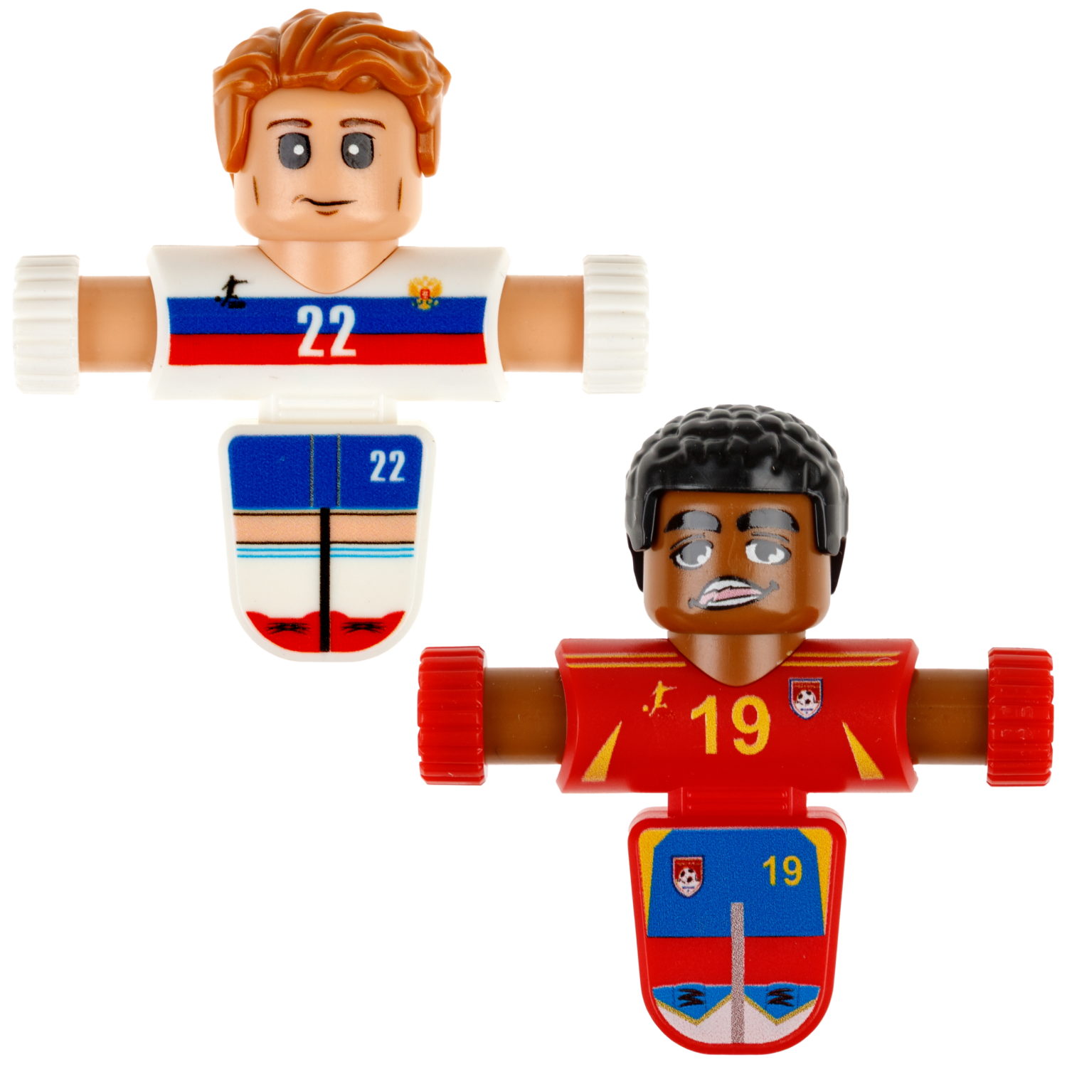 Фиджетбол 1TOY Легенды футбола, настольный футбол Матч Россия - Испания