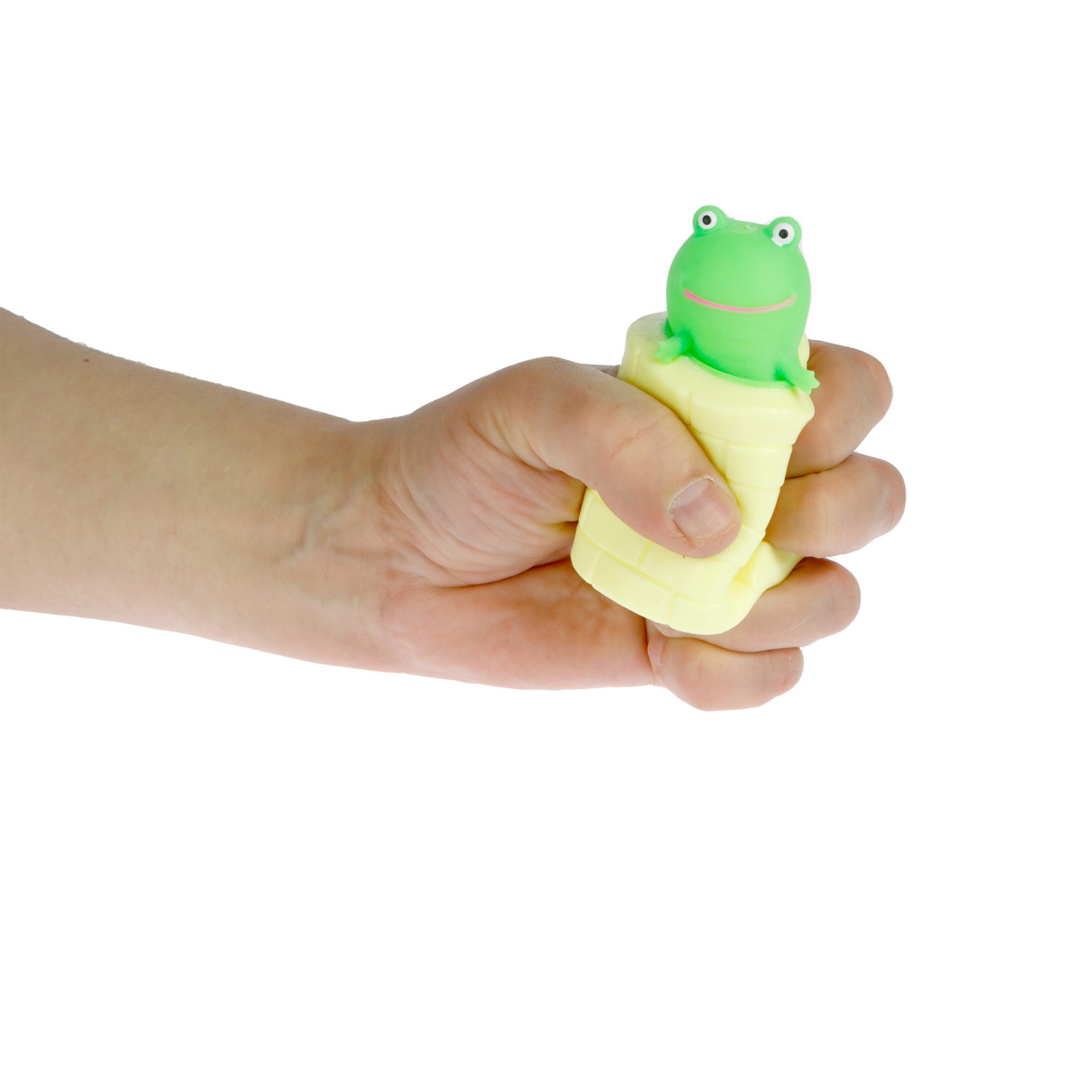 1Toy Жмяка "Выскочка. Лягушка" 6х6х6 см, 4 вида в асс., 12 шт. в д/б