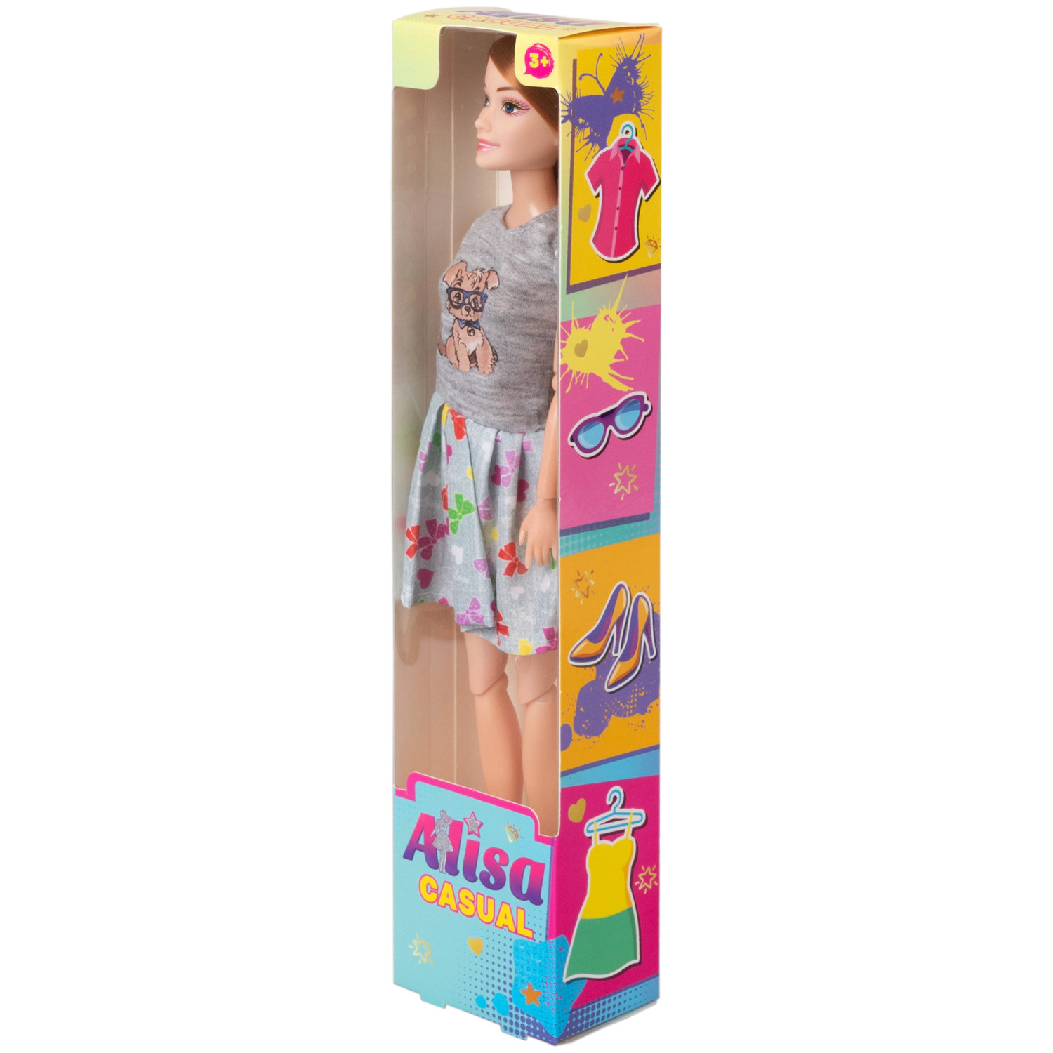 Кукла Alisa Casual в повседневной одежде, с гнущимися руками и ногами, 29 см, в ассортименте, 1 шт.