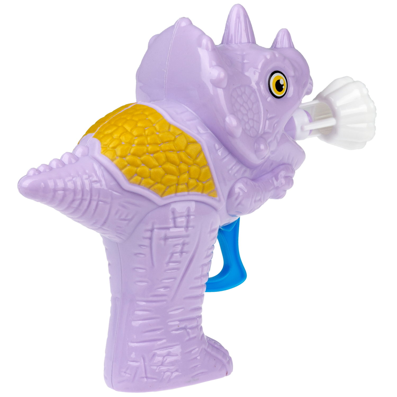 Пистолет для пускания мыльных пузырей 1TOY Мы-шарики! в виде динозавра, 50 мл, фиолетовый