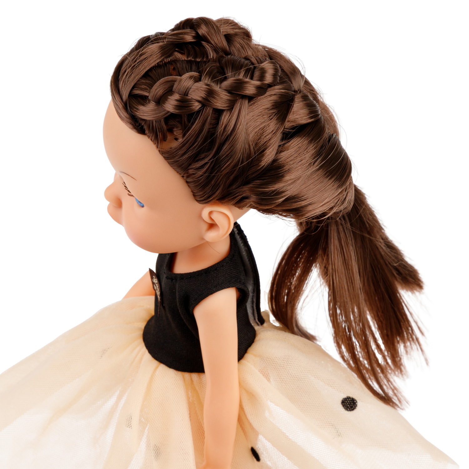 Кукла для девочки 1TOY Alisa испанский стиль, брюнетка с длинными волосами, маленькая, 23 см