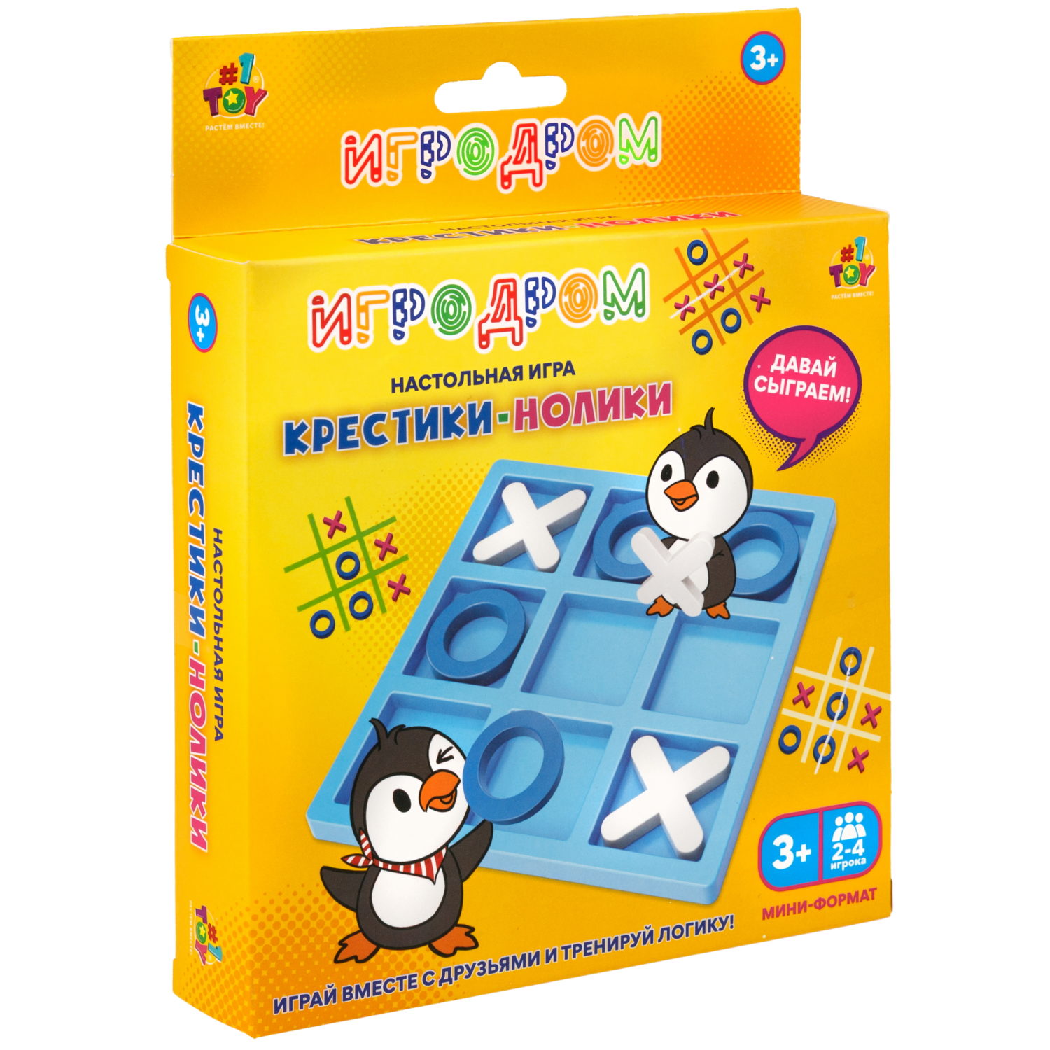 Настольная игра 1TOY Игродром Крестики-нолики