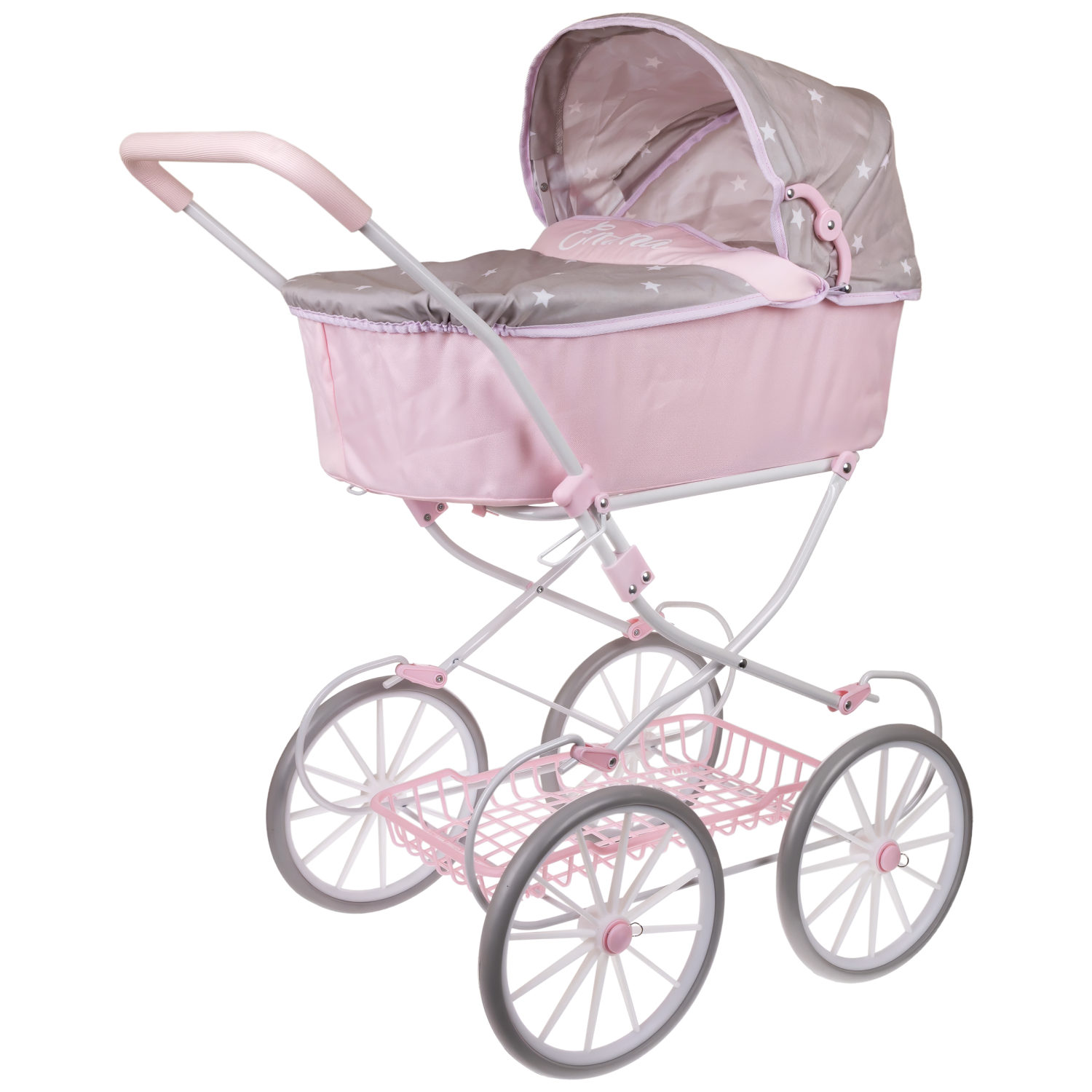 Коляска-люлька для кукол Arias детская, прогулочная, складная, большая, высокая, с сумкой