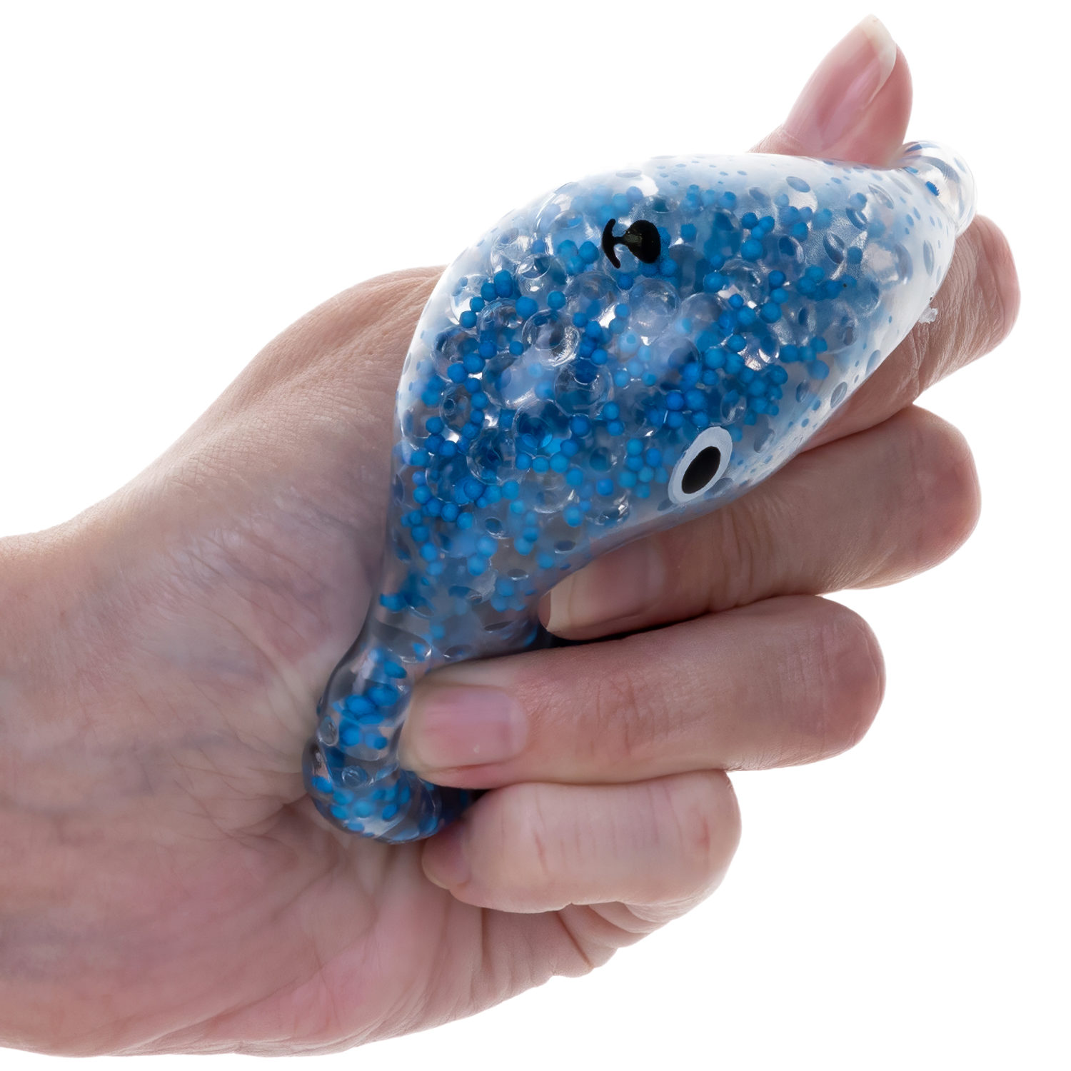 1toy Жмяка, "Медвежонок" с мелкими шариками 6х4,5х5 см, 4 вида в ассортименте