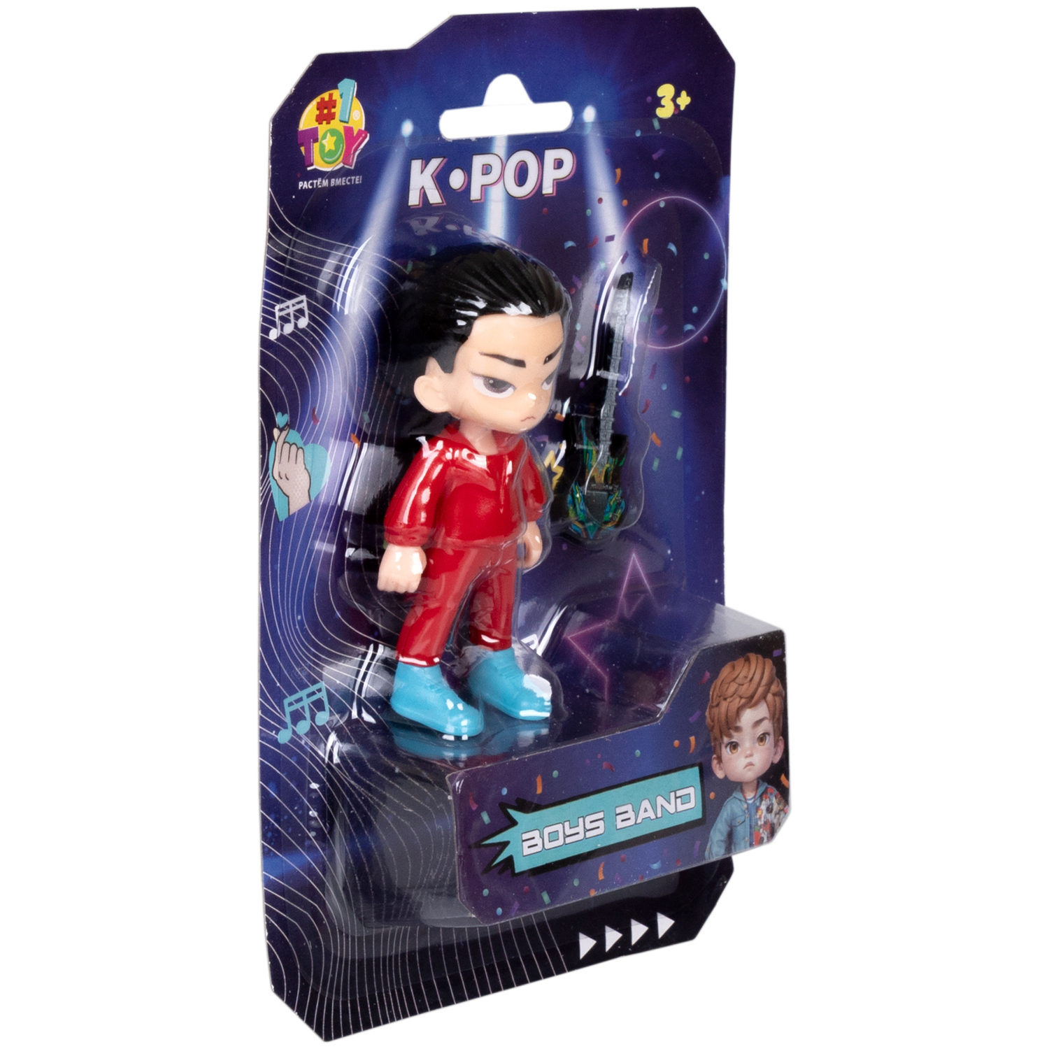 Кукла 1TOY K-POP Boys band с музыкальными инструментами, 6 видов в ассортименте