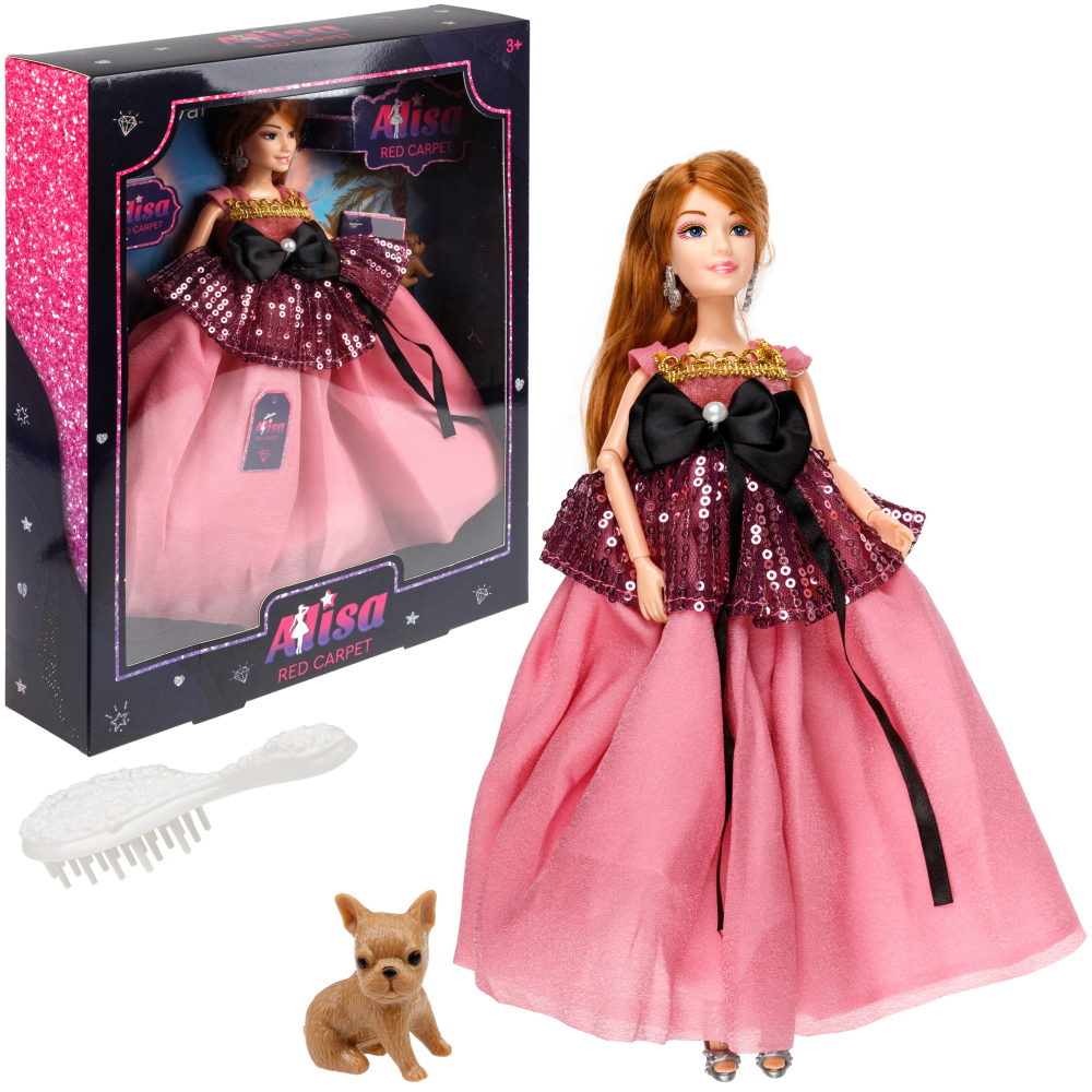 Кукла Alisa Red Carpet в пышном розовом платье, с аксессурами, 29 см