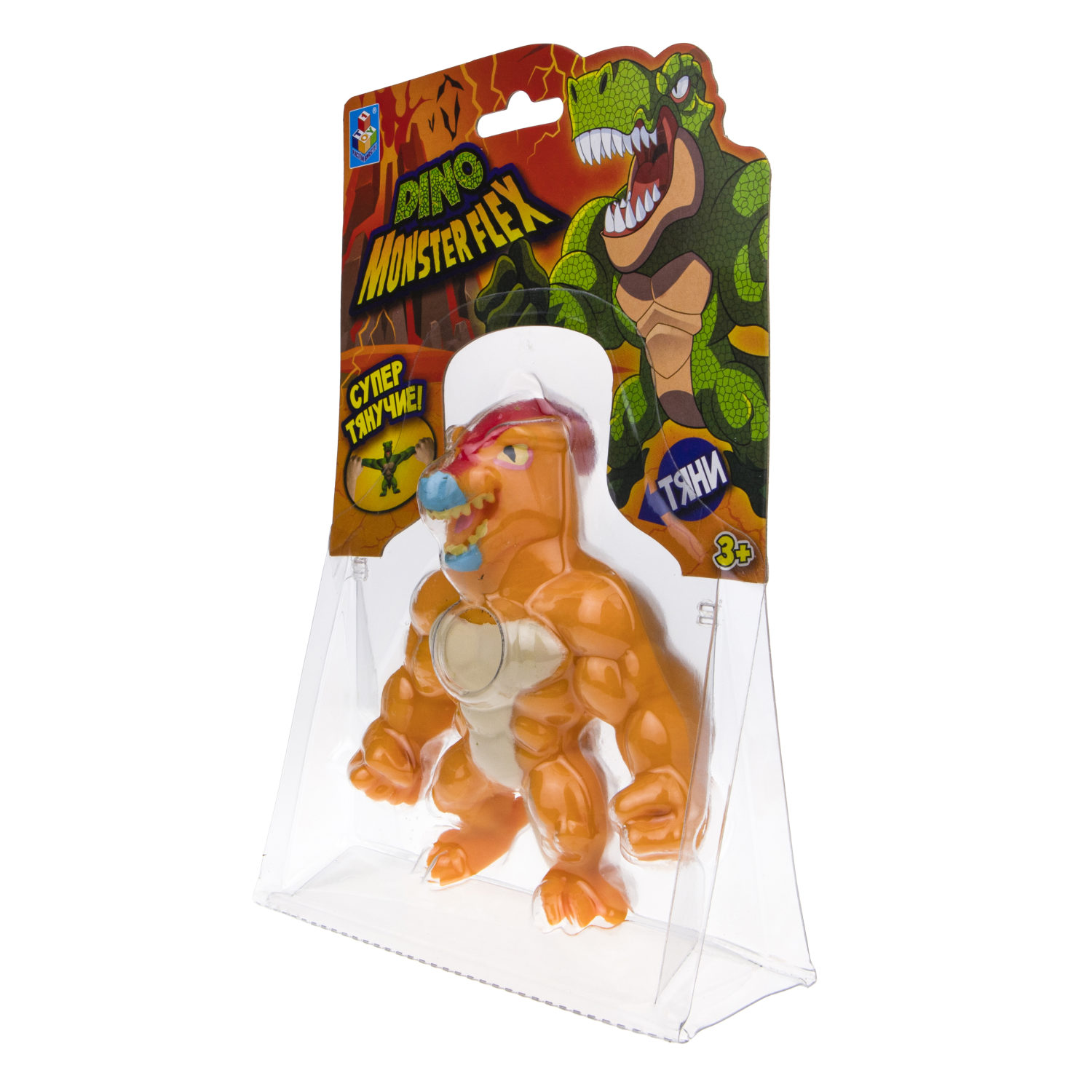 1TOY MONSTER FLEX DINO, тянущиеся фигурки 14см, 14 видов в ассортименте