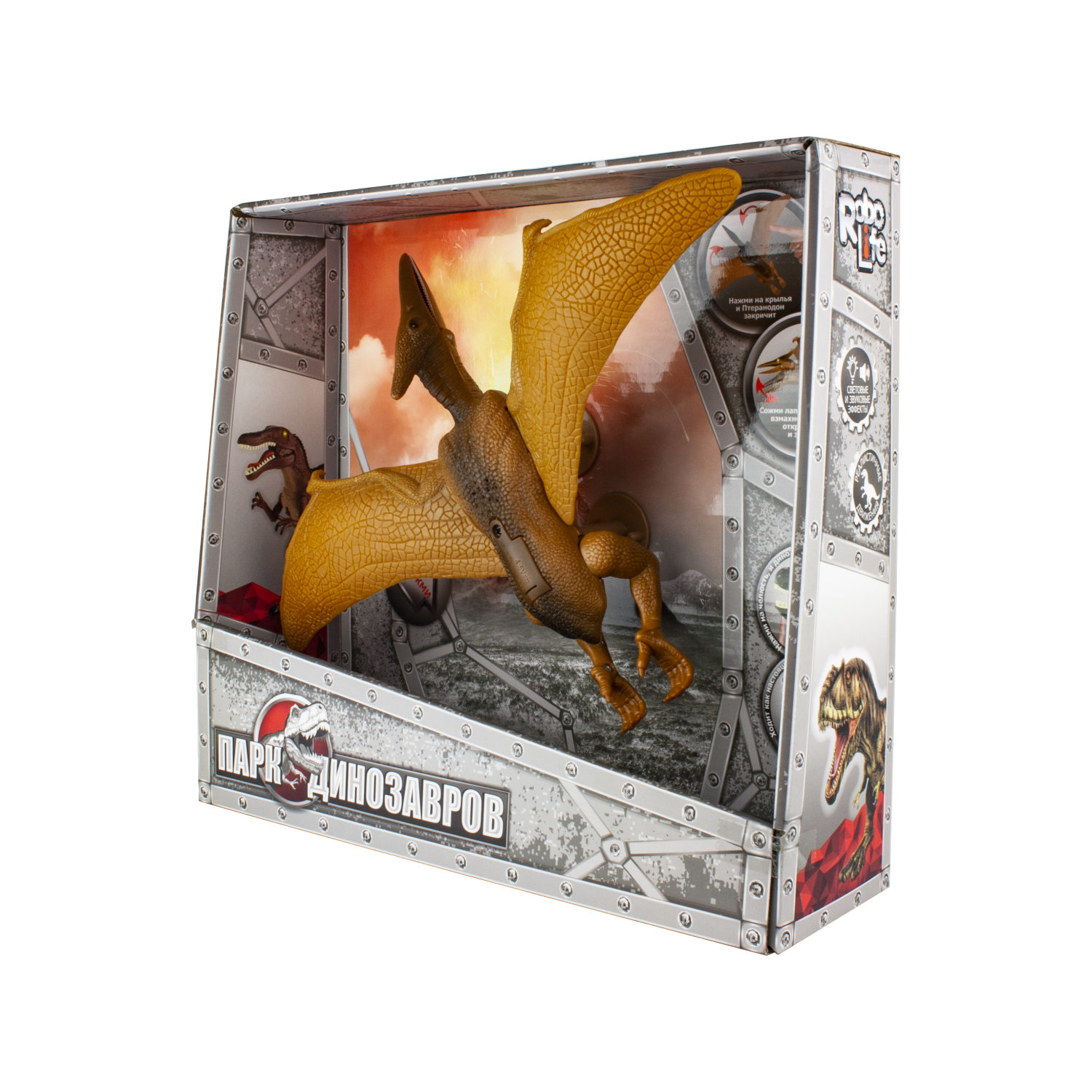 Интерактивная игрушка 1TOY Динозавр Птеранодон со световыми и звуковыми эффектами