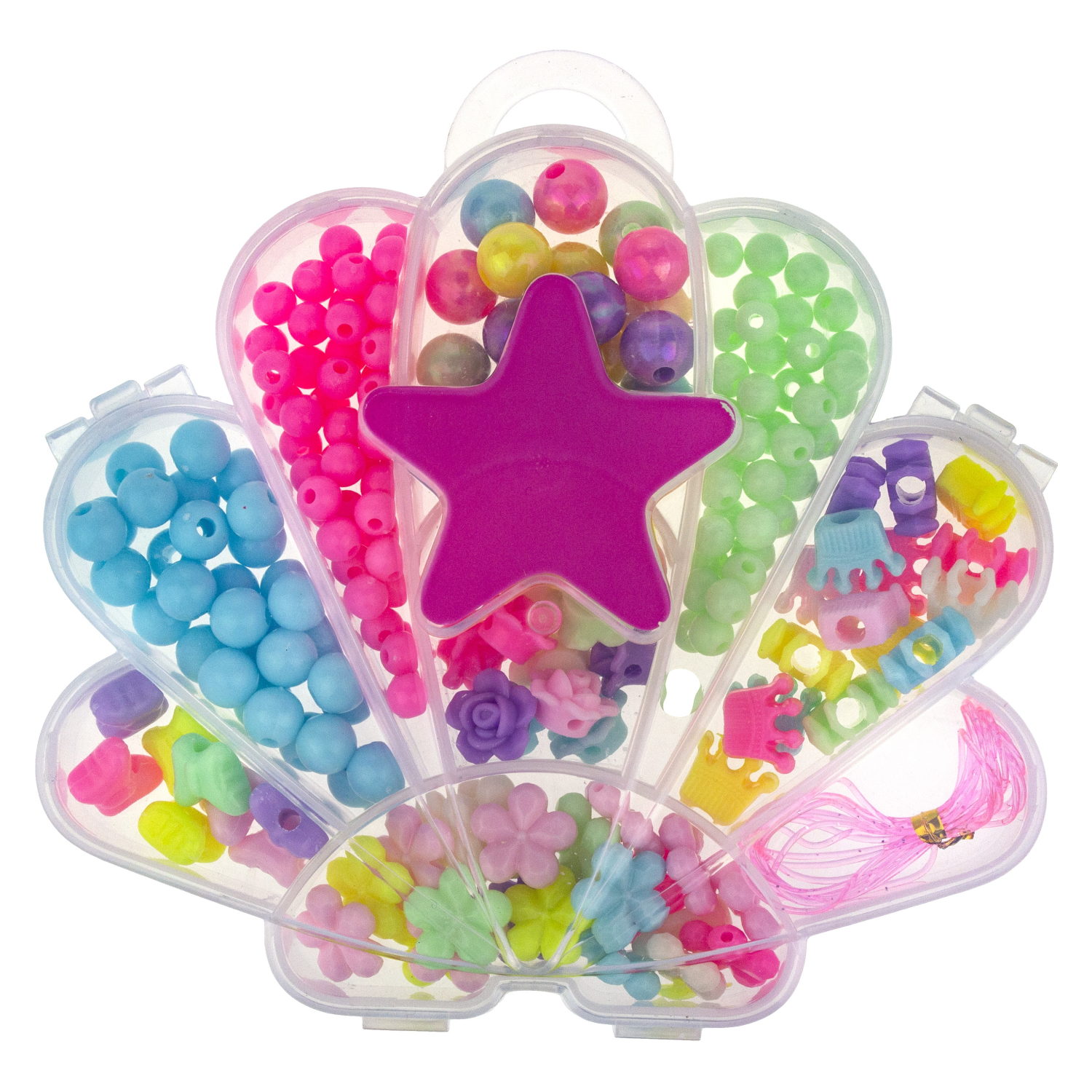 1TOY набор бусин "Bijou DIY" Ракушка, 200 бусин