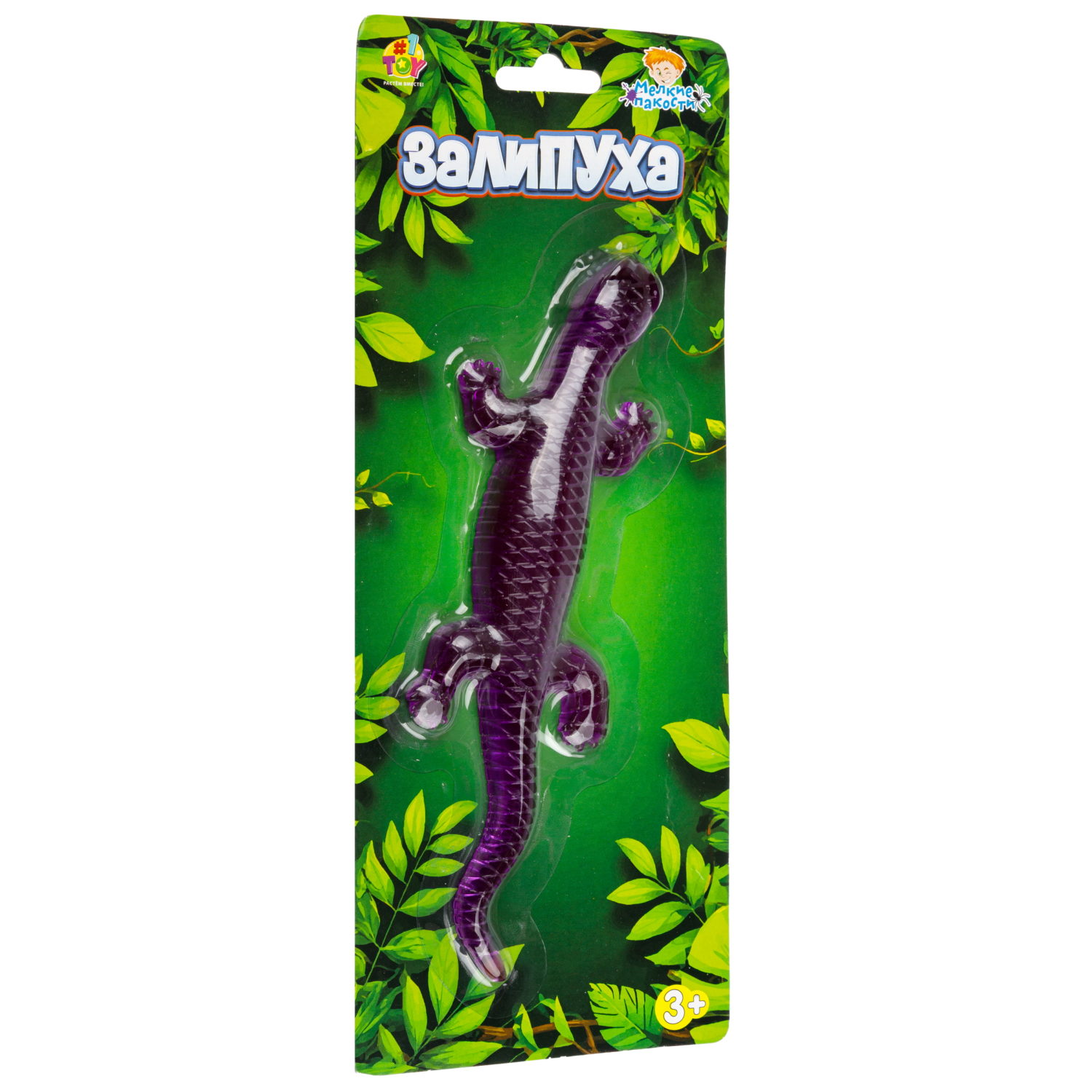 Жмяка липучая 1TOY Залипуха Ящерица, лизун