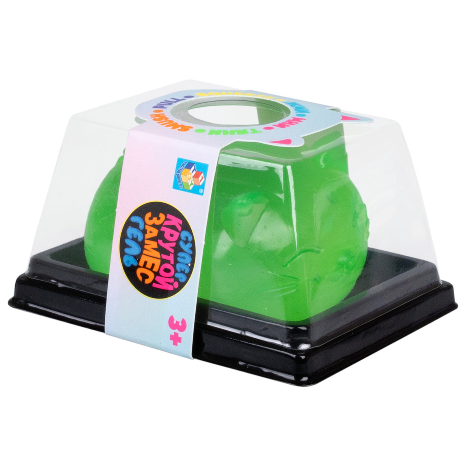 Антистресс-игрушка для рук 1TOY Крутой замес Супергель котик 4 цвета в ассортименте, 6*7,7 см