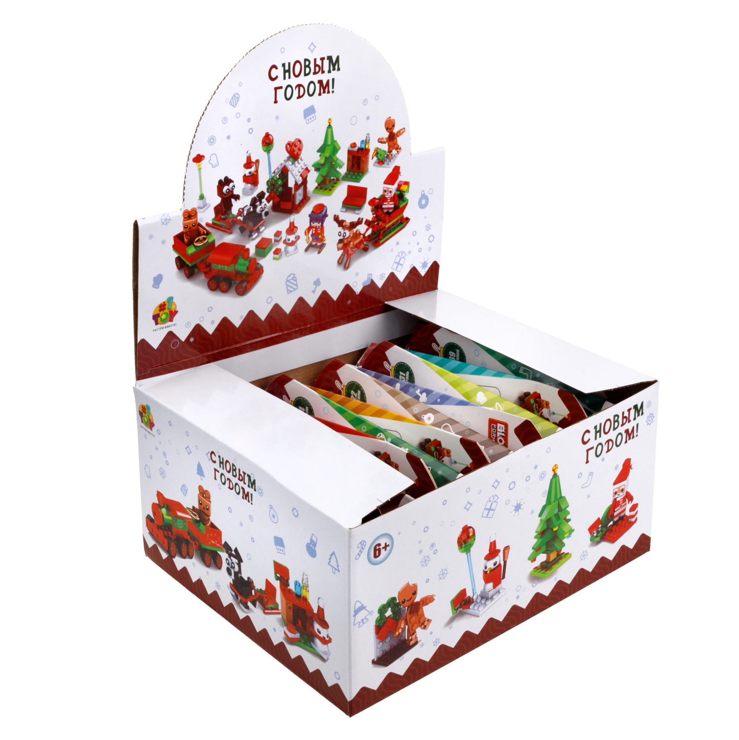 1Toy конструктор Blockformers "Новый год", 12 видов в ассортименте