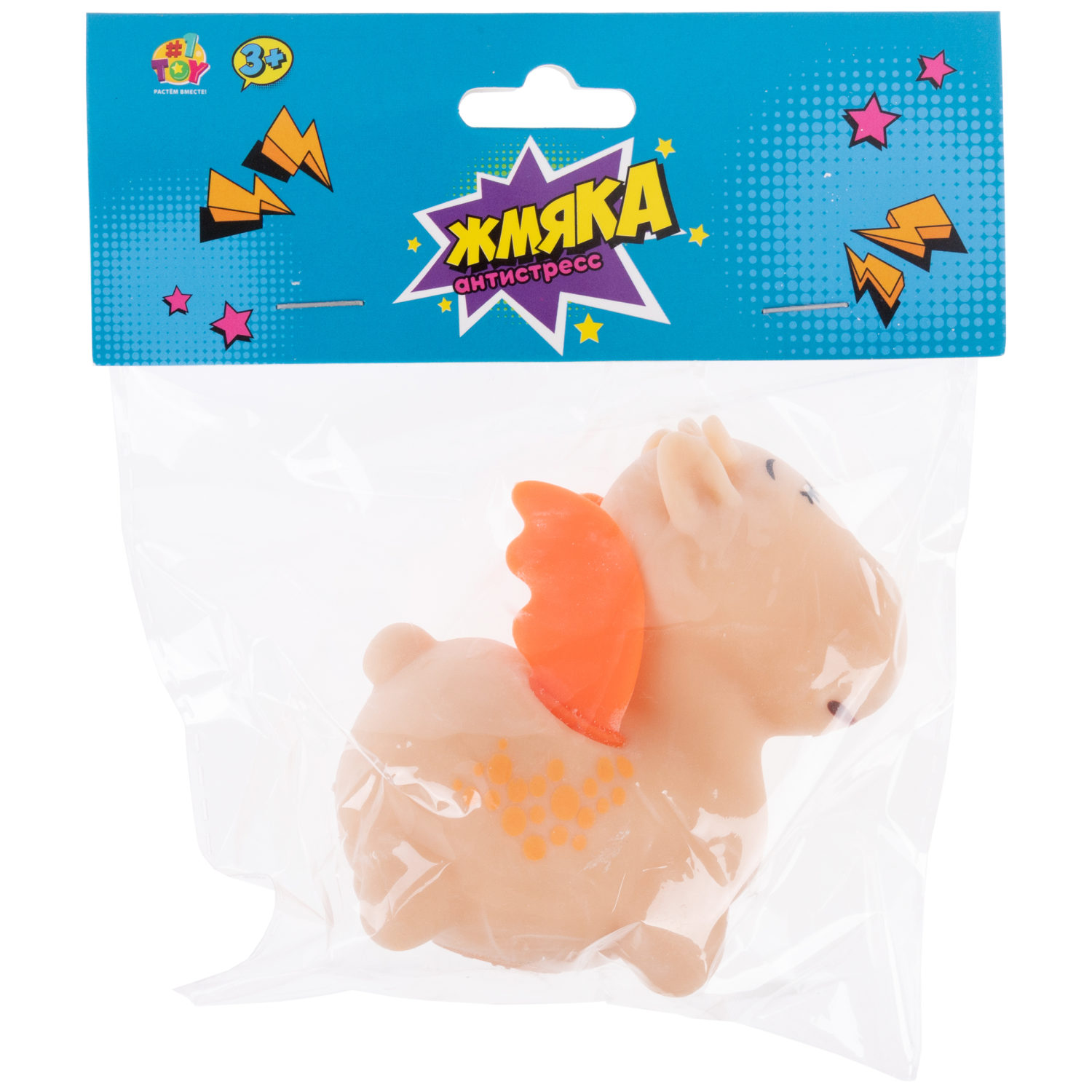 Жмяка 1TOY Животные с крыльями, в ассортименте