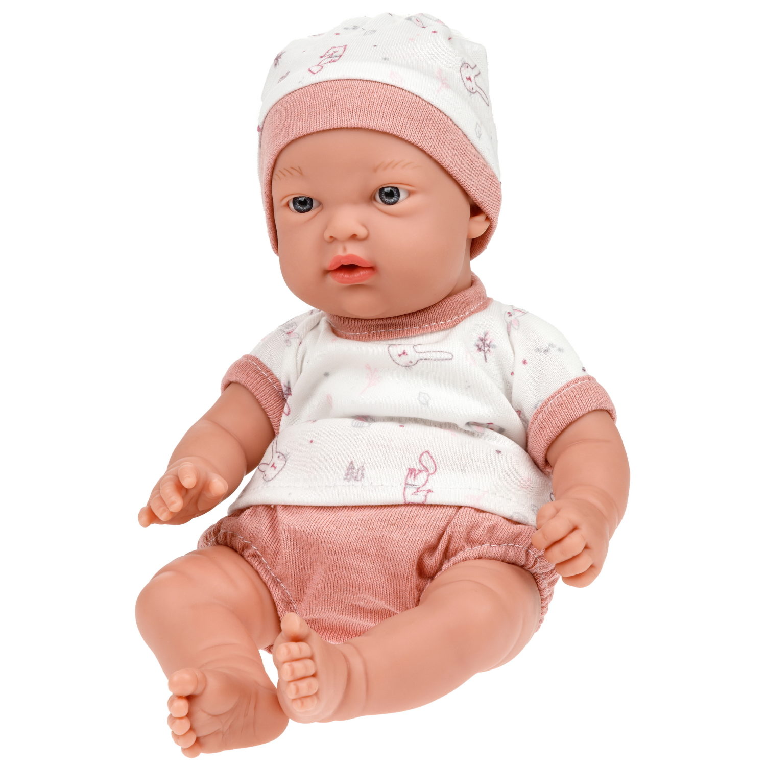 Кукла Arias Elegance Indi мягкое тело, новорождённый пупс с аксессуарами, 28 см