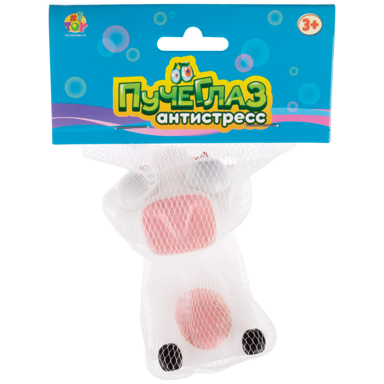 Пучеглаз-антистресс 1TOY Животные, 4 вида в ассортименте