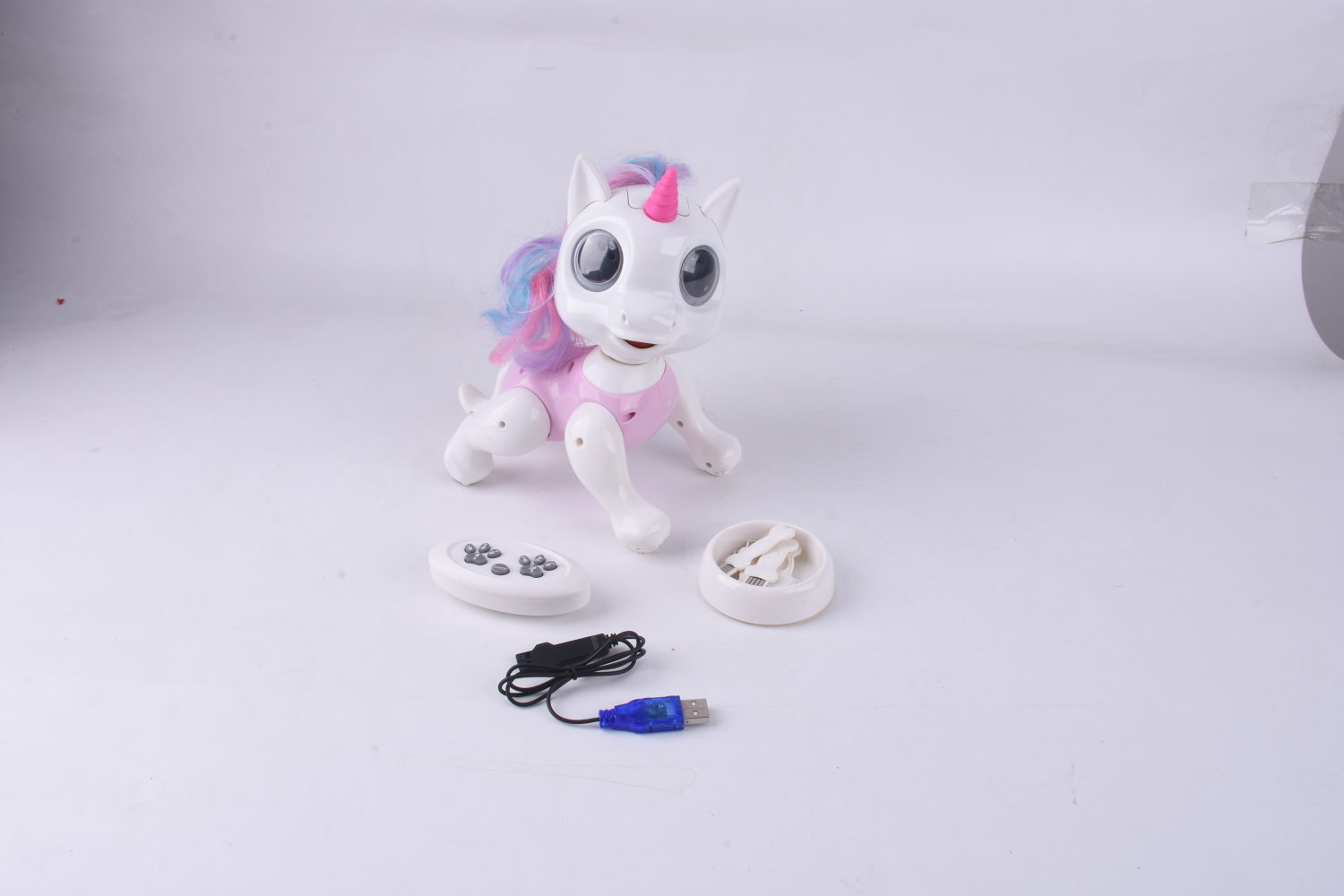 Интерактивная игрушка 1TOY Robo Pets Единорог со световыми, звуковыми и эффектами движения