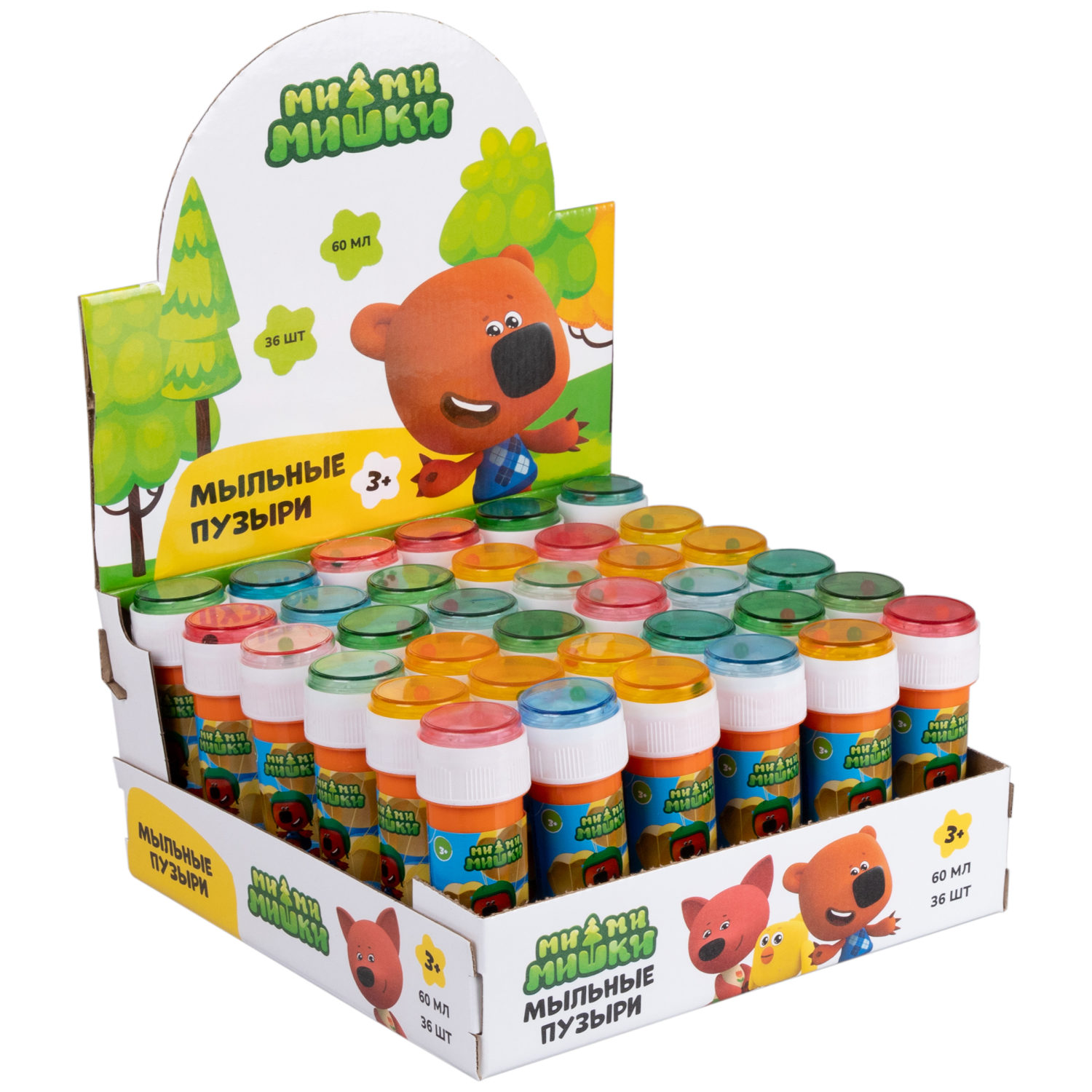 Мыльные пузыри 1TOY Ми-ми-мишки, 60 мл