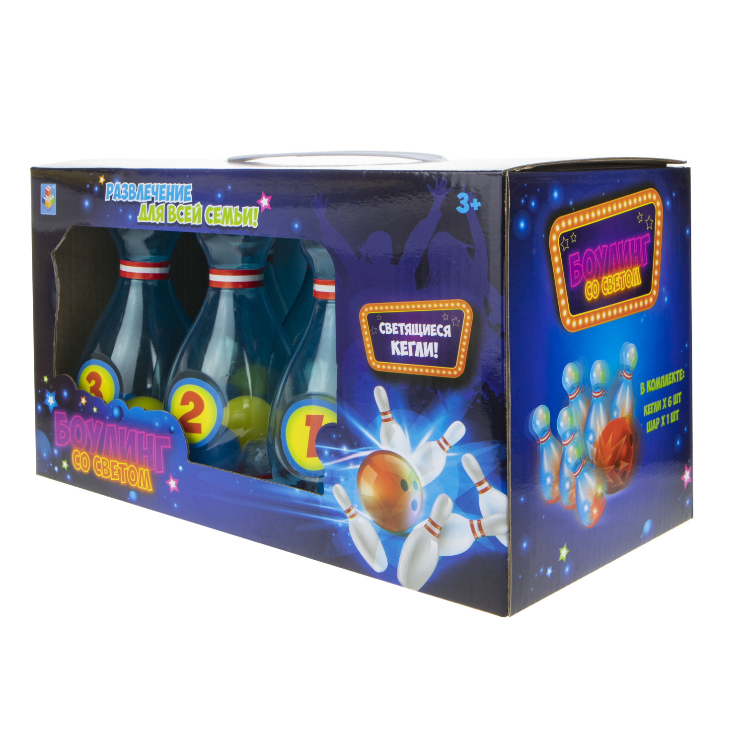 Игровой набор 1TOY "Боулинг" со световыми эффетами