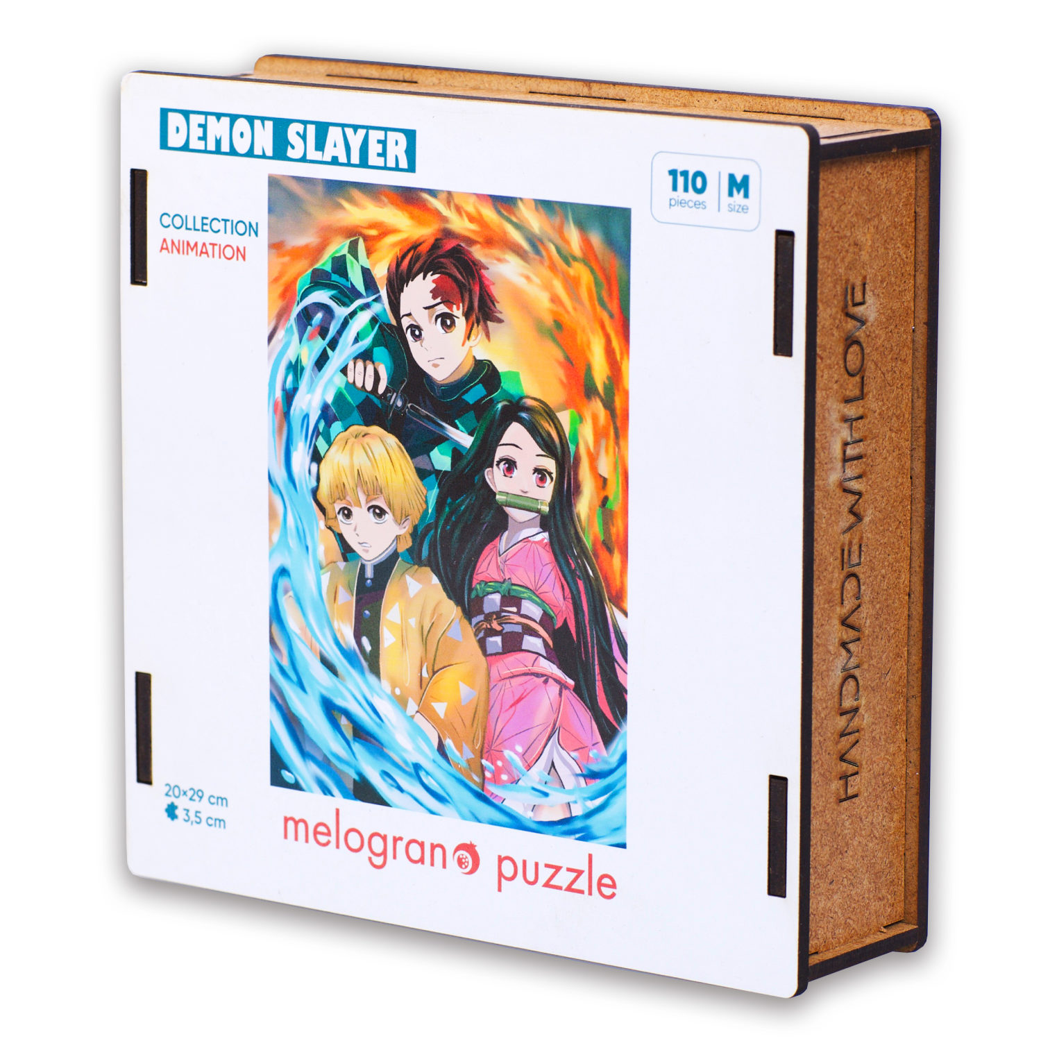 Деревянные пазлы Collection Animation, Клинок рассекающий демонов, 110 деталей, 20х29 см, 7+