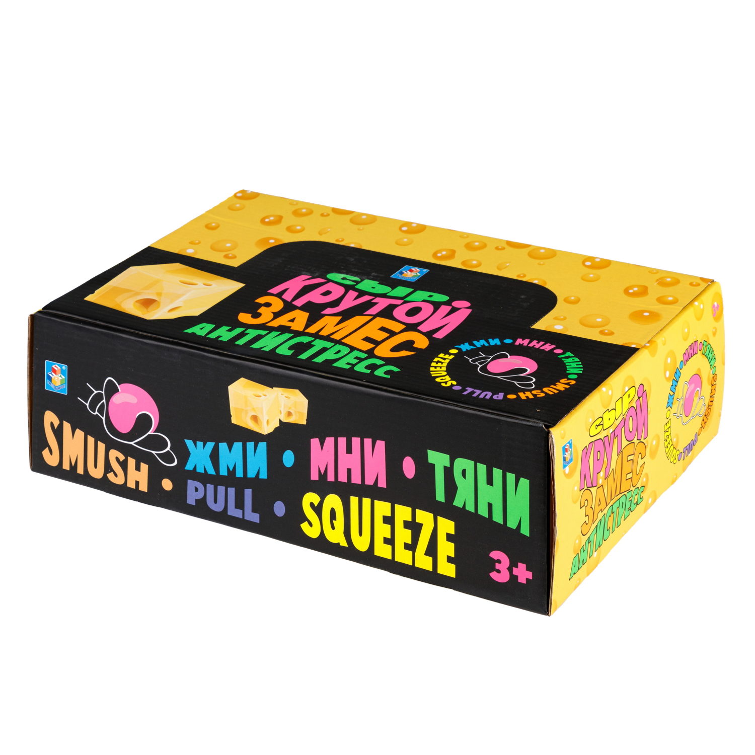 1toy Крутой замес сыр в форме куба, 10см