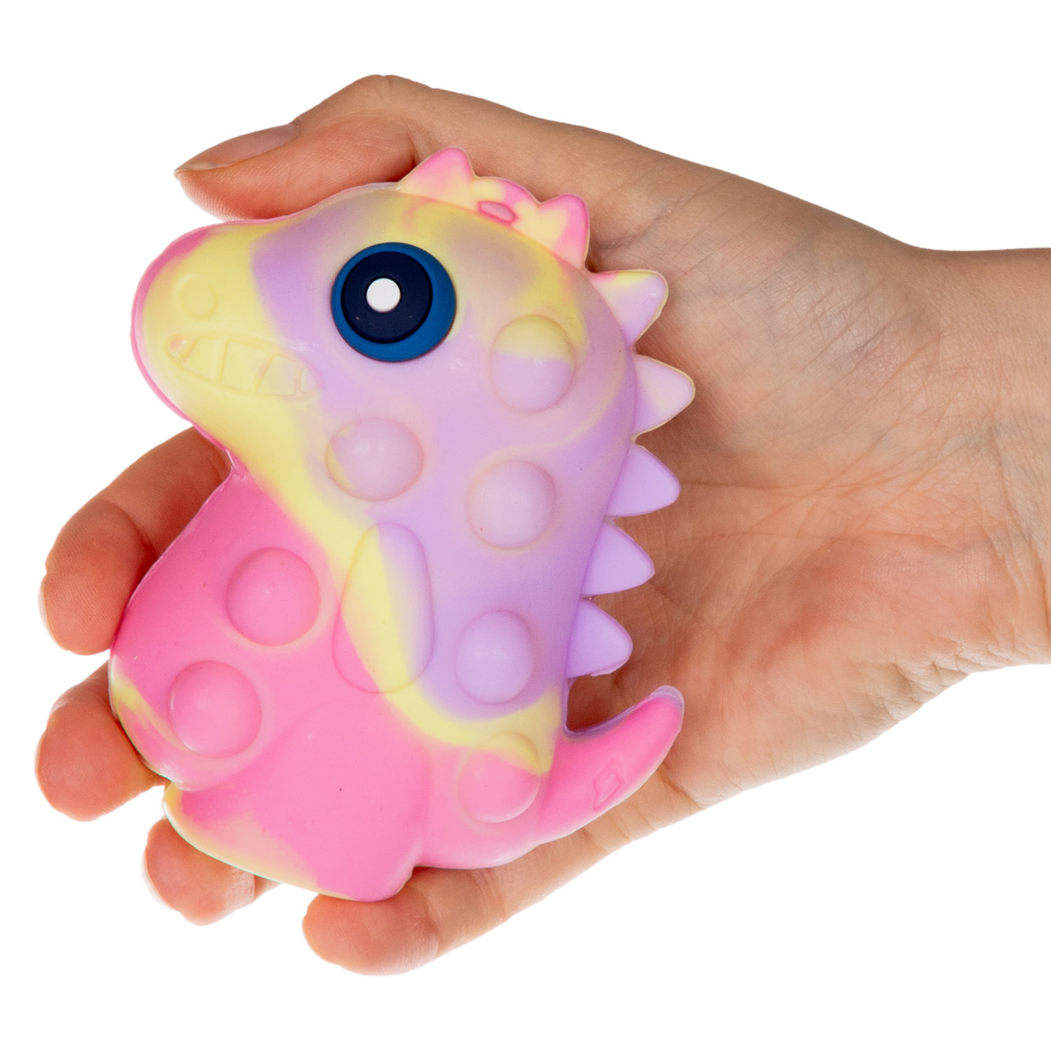 1toy Жмяка Hit Pop It "Динозавр" 9,5х9х4,2 см, 4 вида в ассортименте